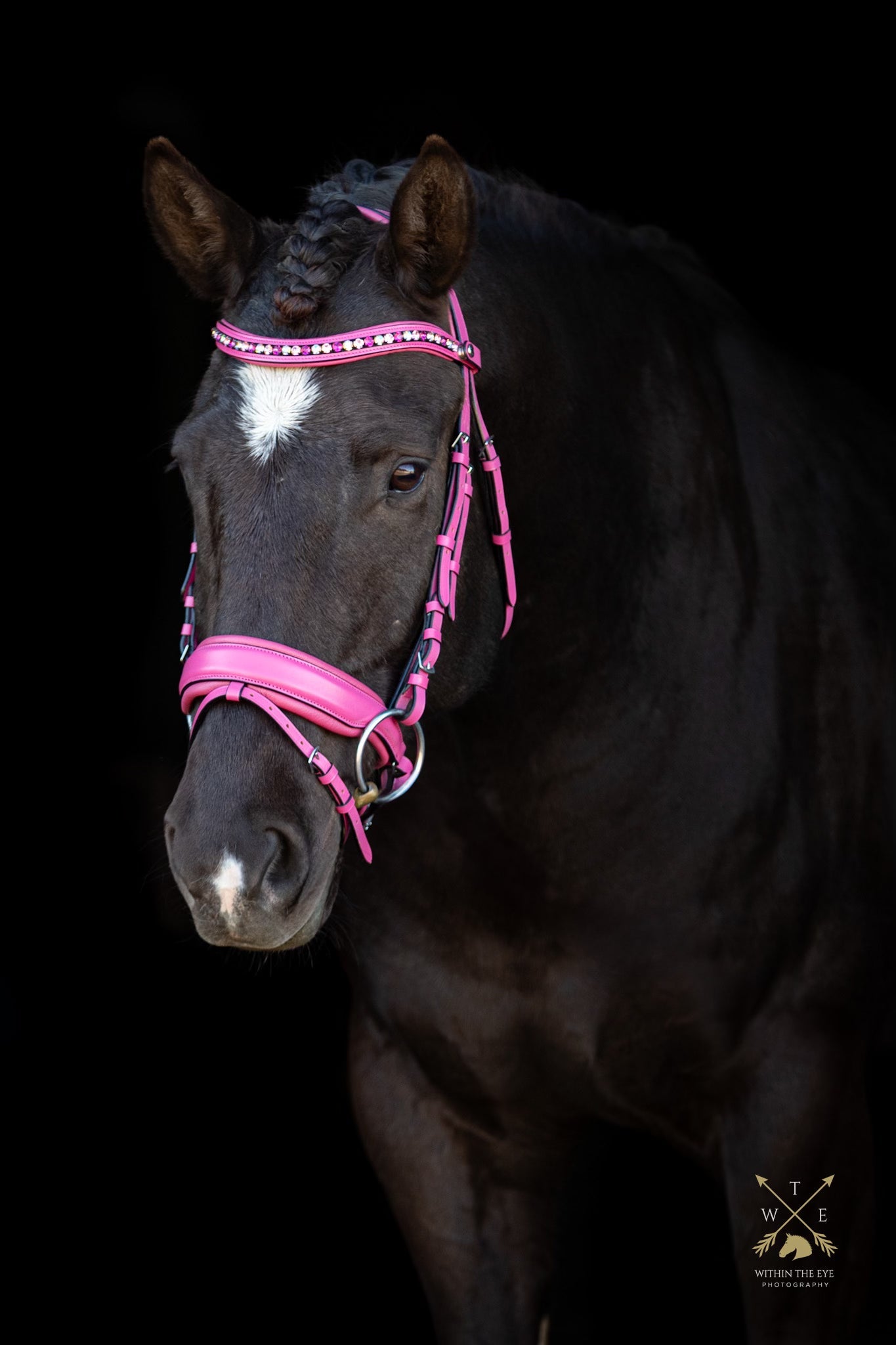 The Barbie Pink Leather Snaffle Bridle