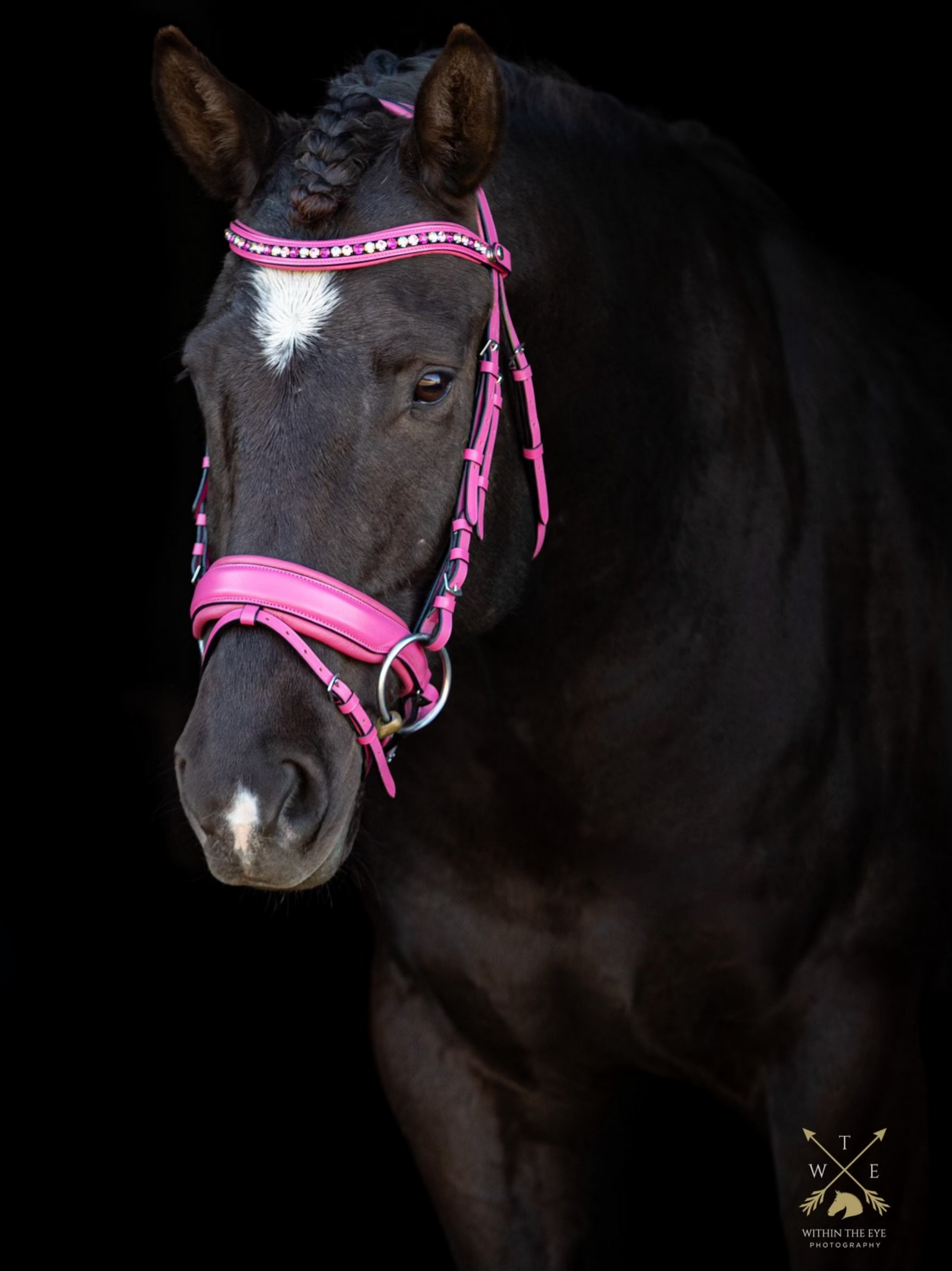 The Barbie Pink Leather Snaffle Bridle