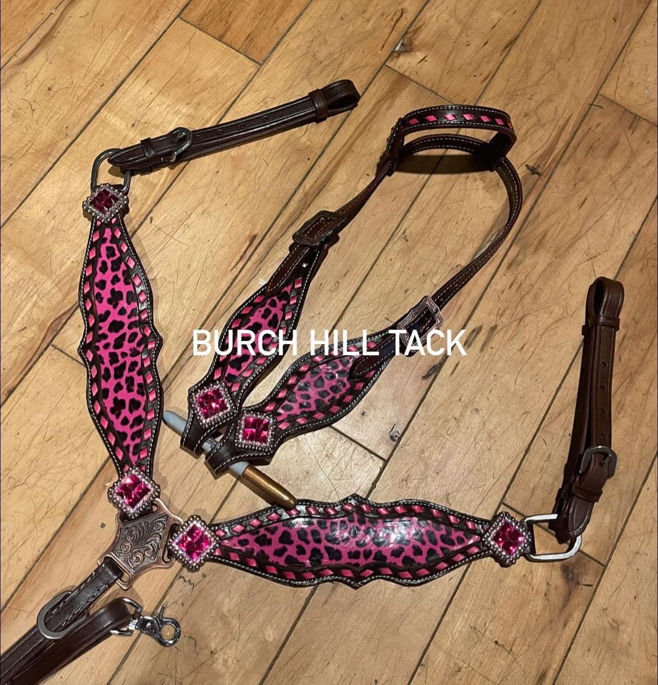 Pink Cheetah Western Tack set| Made to Order