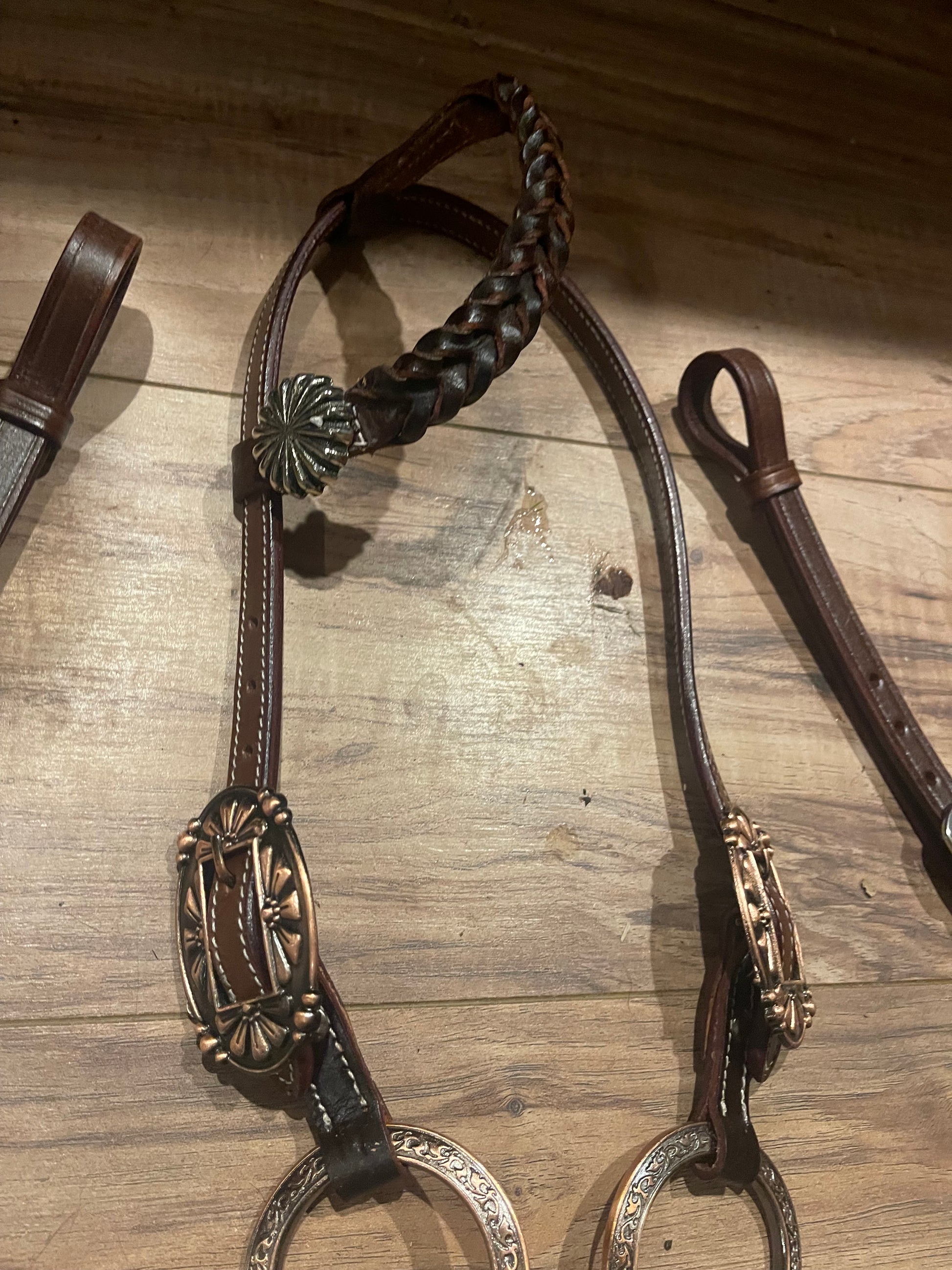 Western Tack Set - Brown Fringe, Ring Style (TF3)