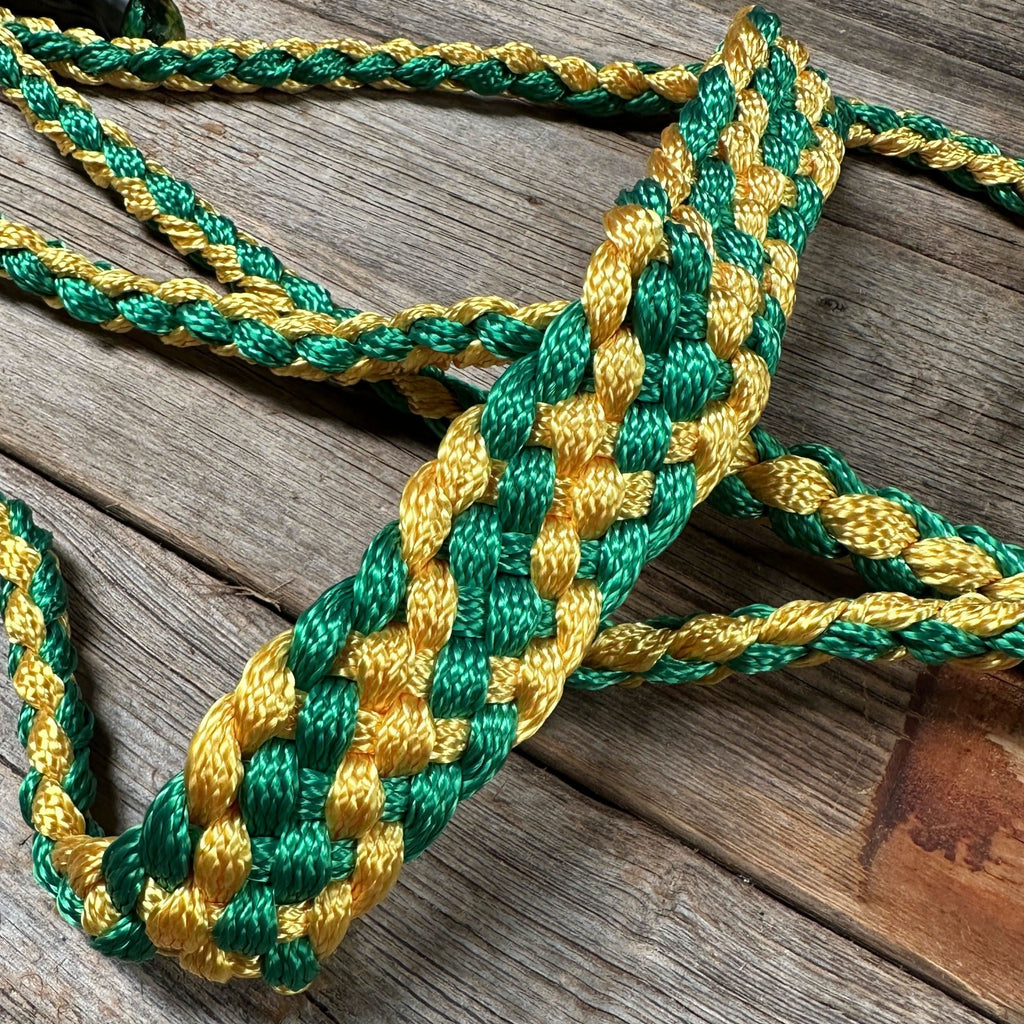 Green and Gold Mule Tape Halter