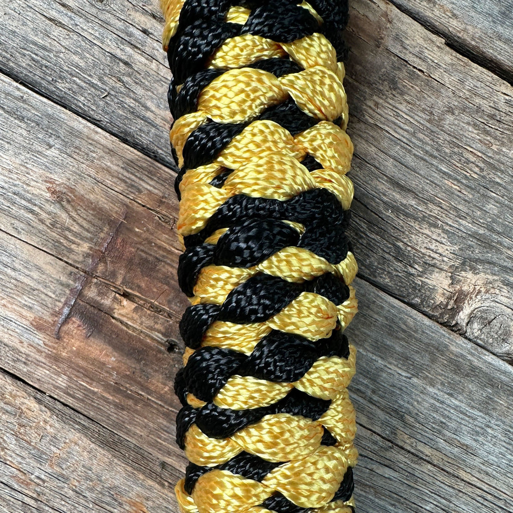 Gold and Black Mule Tape Halter