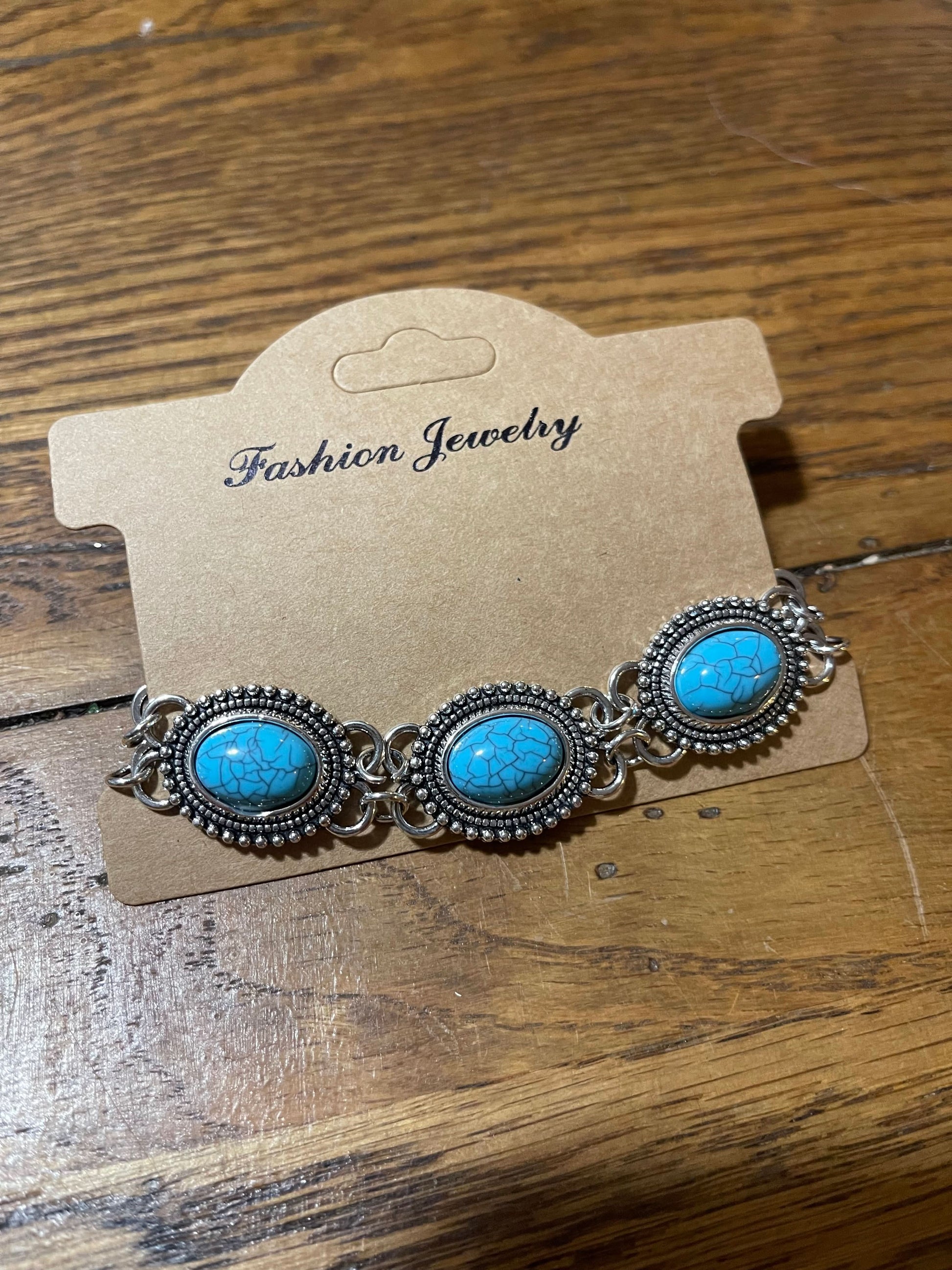 Turquoise beaded bracelet
