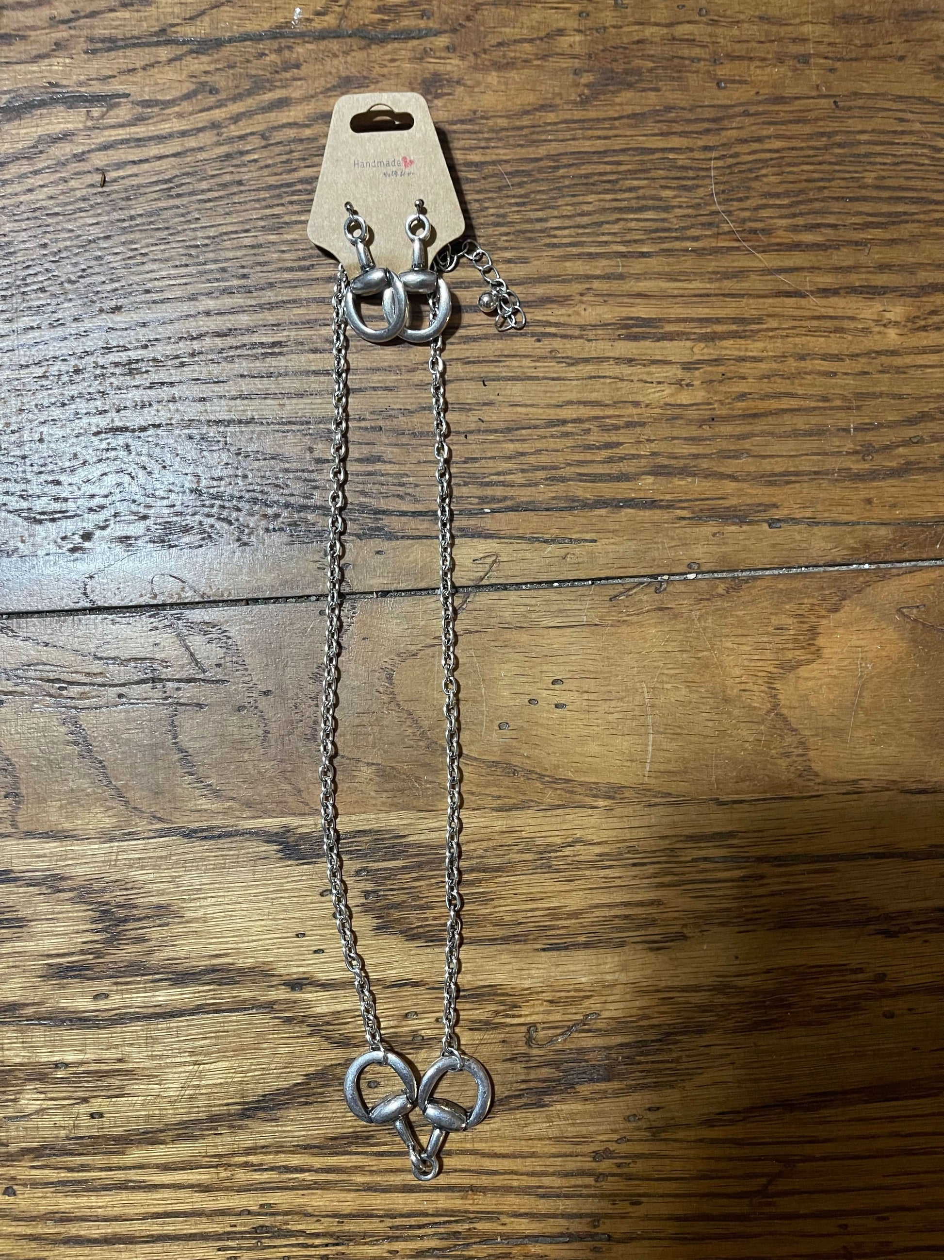 Bit Earrings and Necklace set