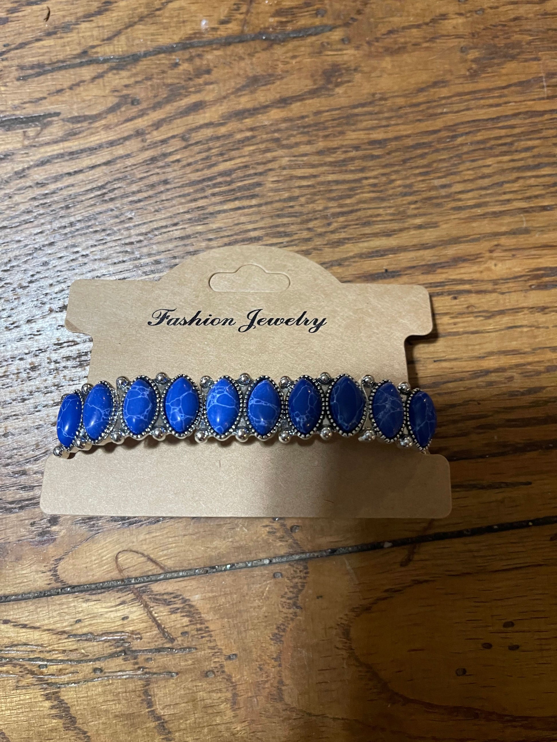 Vintage Boho Navy Bangle Bracelet
