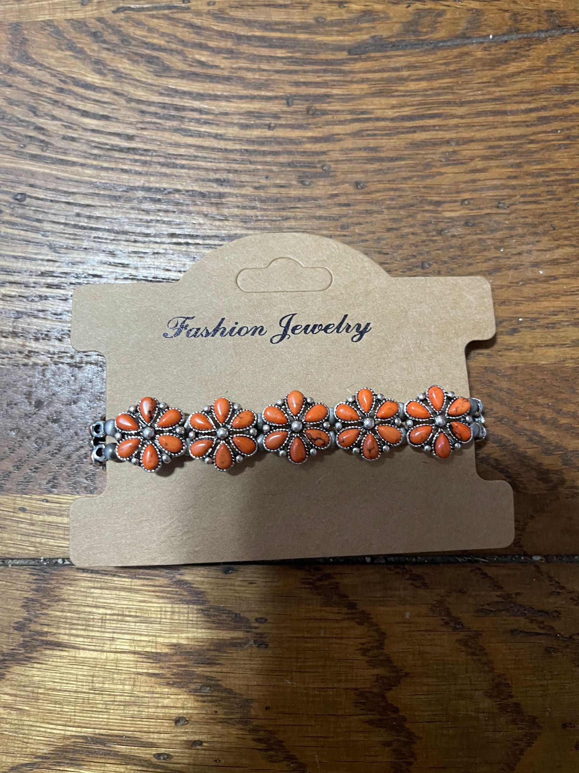 Floral stackable bracelet