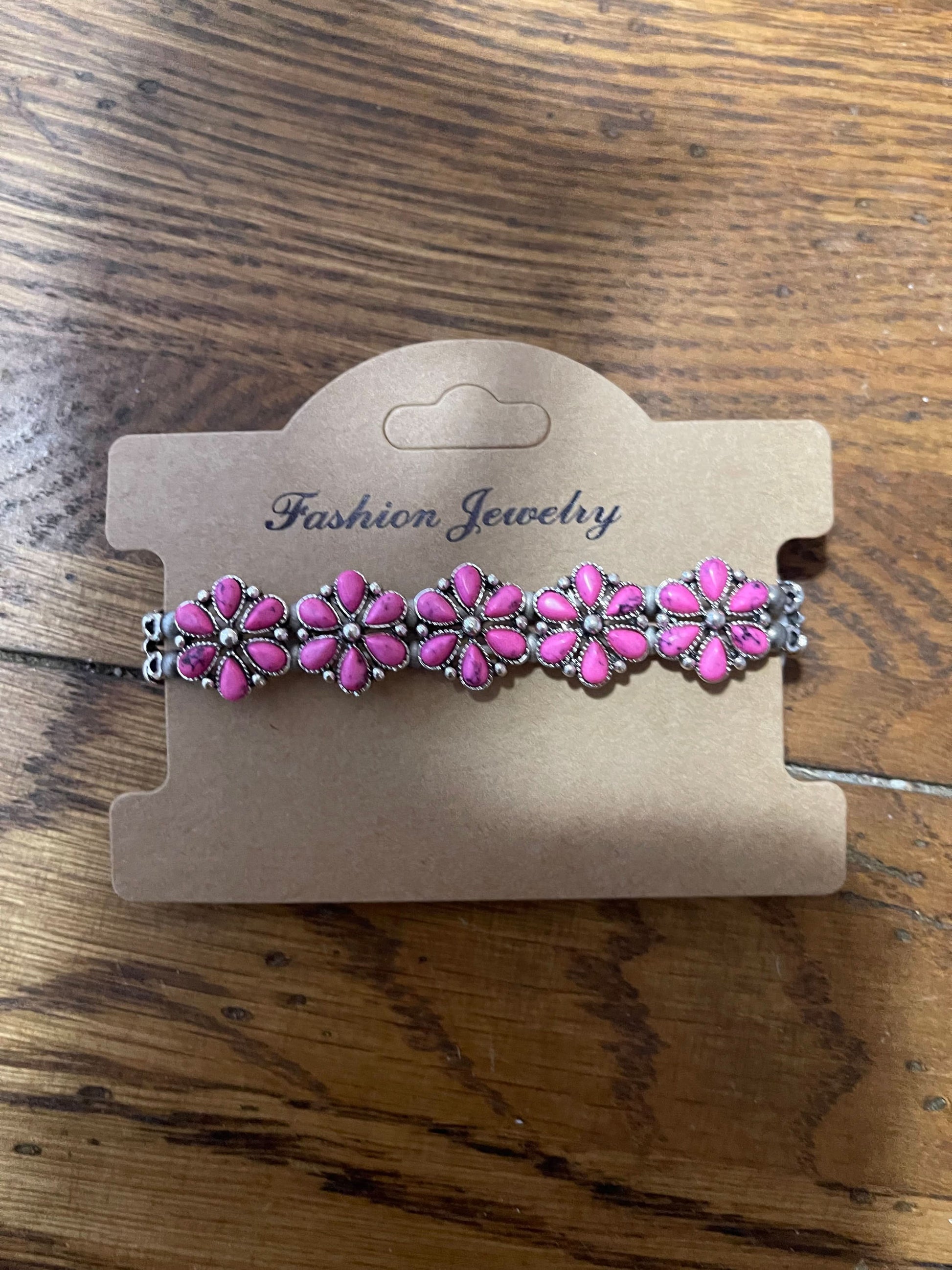 Floral stackable bracelet