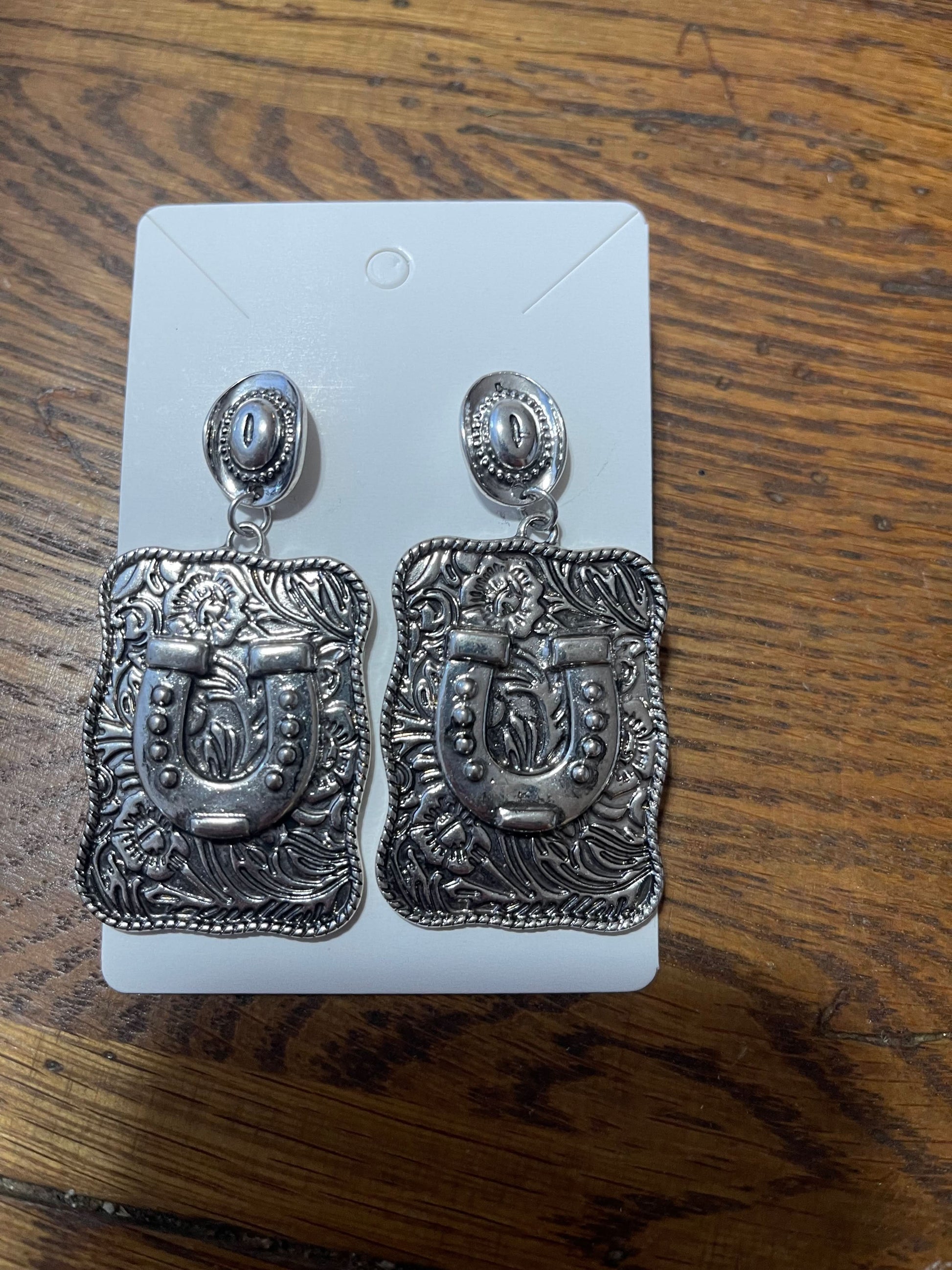 Horse Shoe Western large earrings