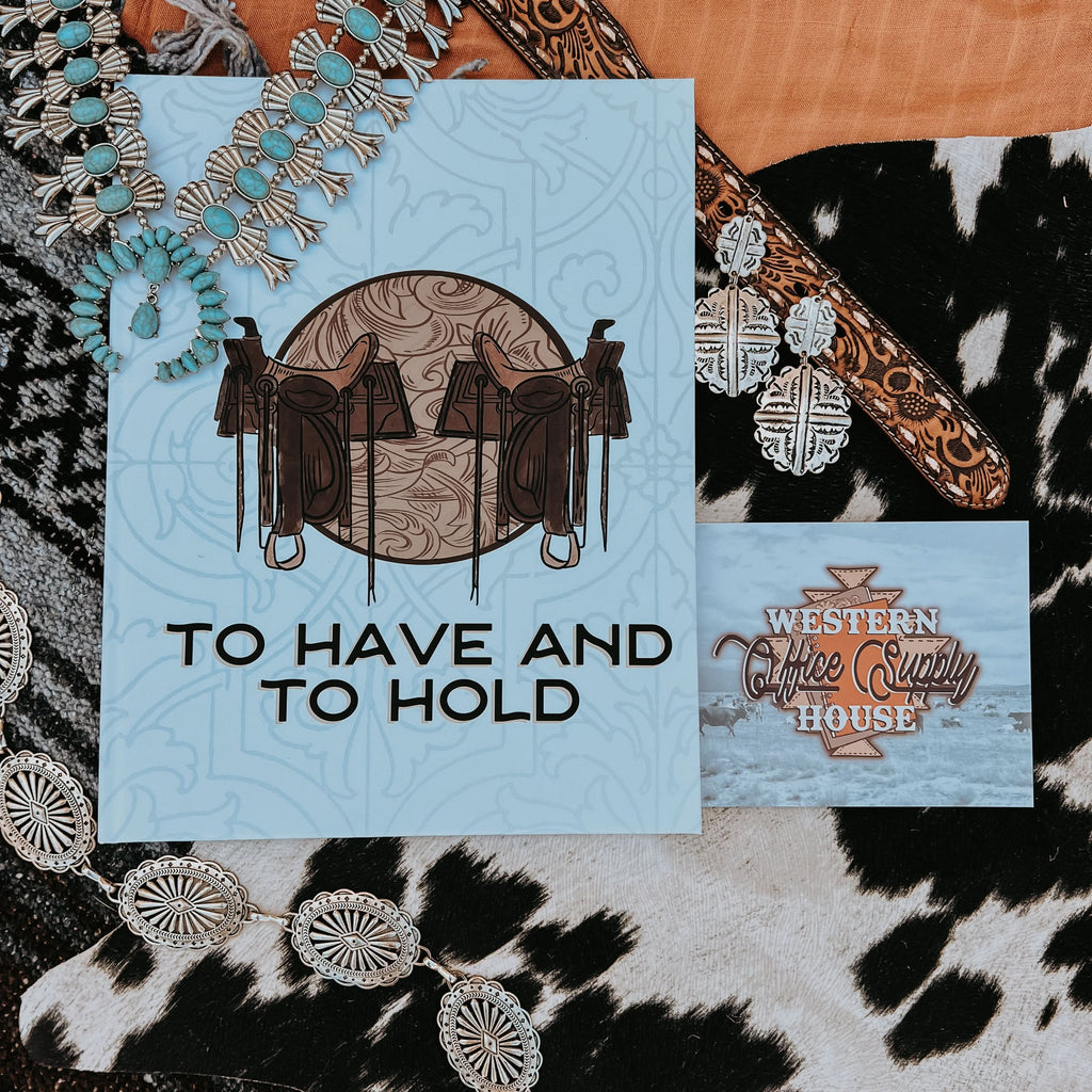 Wedding Book - Saddles Cover