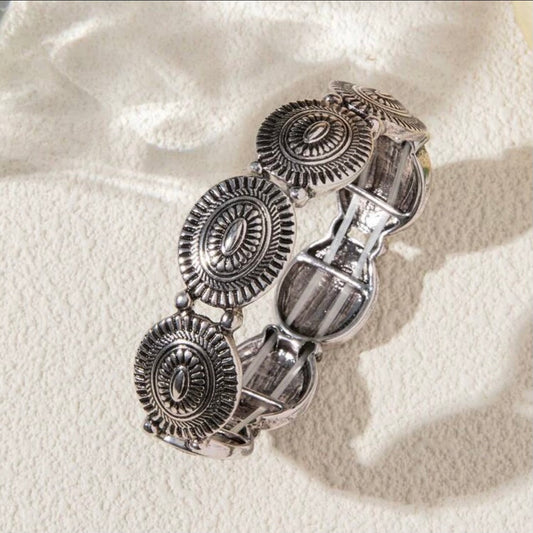 Vintage silver western bracelet