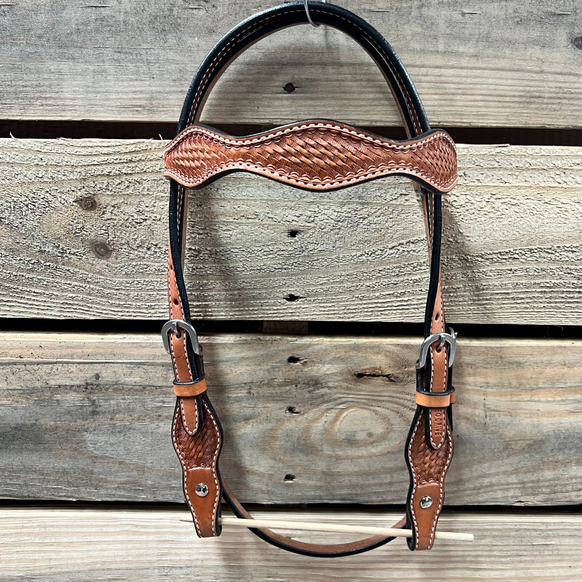 Light Oil Cob - Gag Browband Headstall / Bridle- Short Cheeks