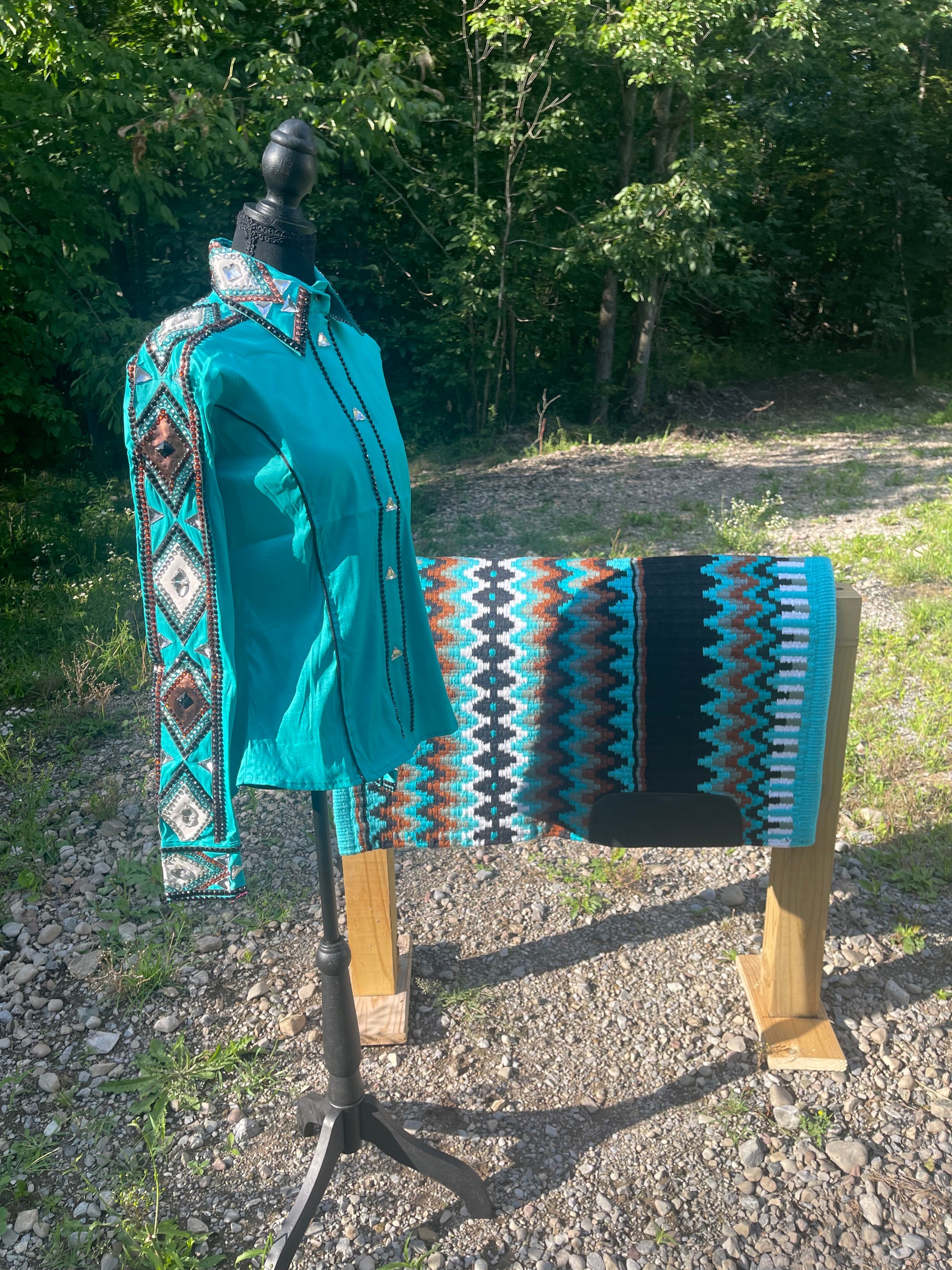 Turquoise Pad+ Shirt Set