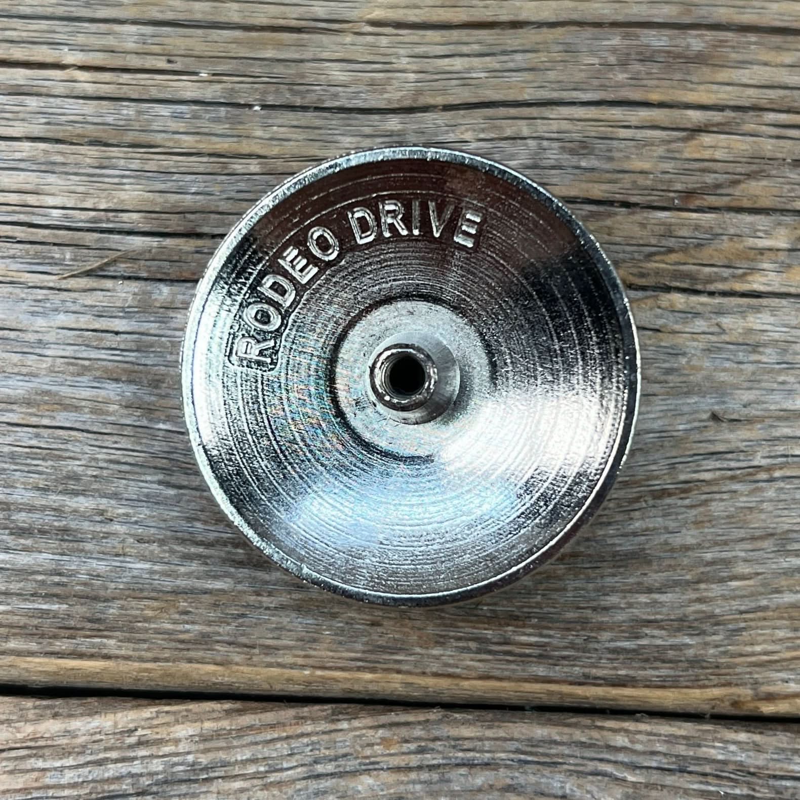 Antique Silver Turquoise Dot Concho 1.5" W232L