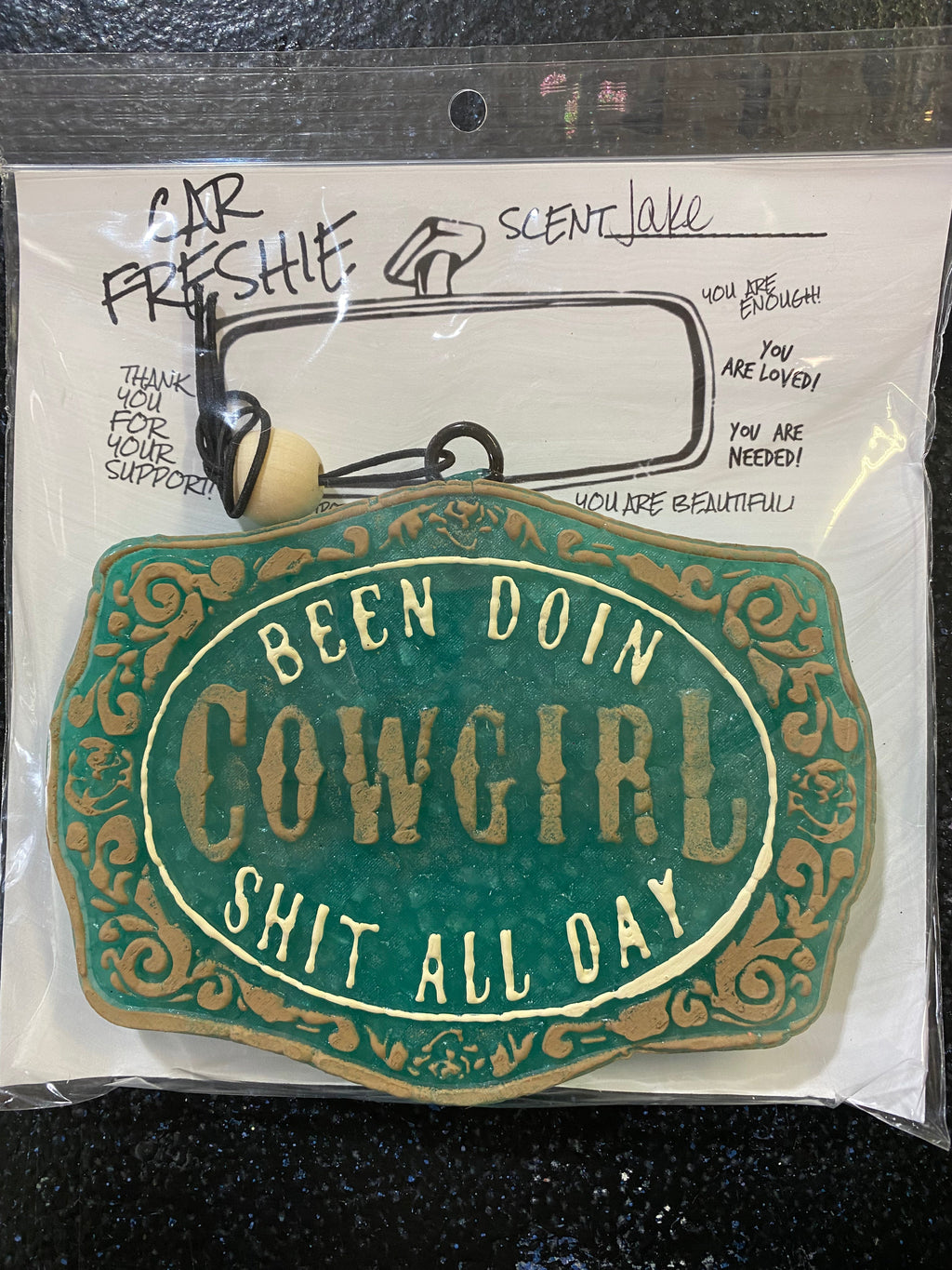 Cowgirl Buckle Freshie