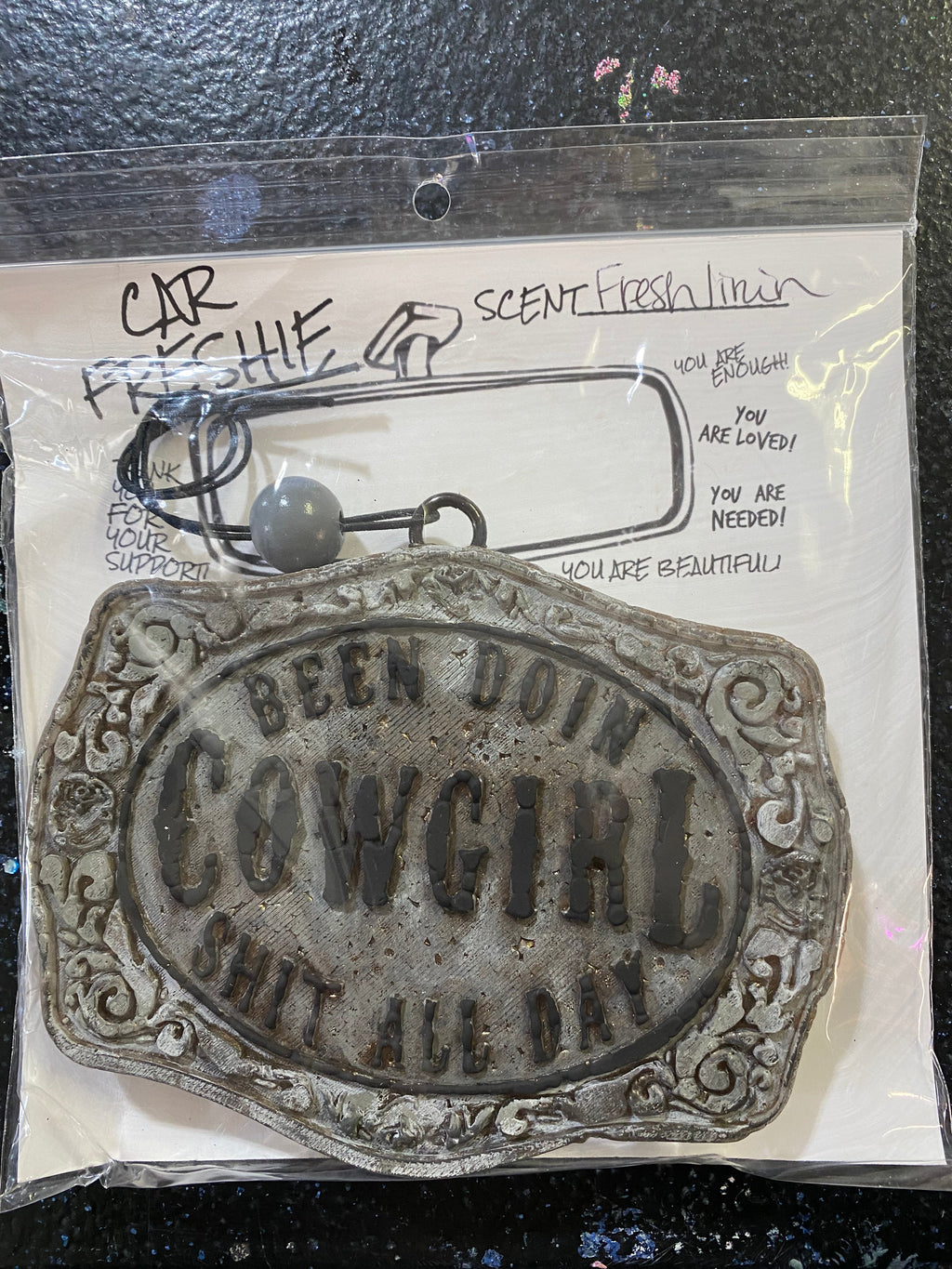 Cowgirl Buckle Freshie