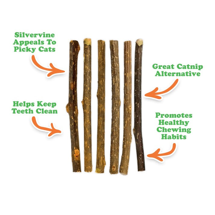 Meowjiuana King Size Silvervine Sticks (6 Pack)