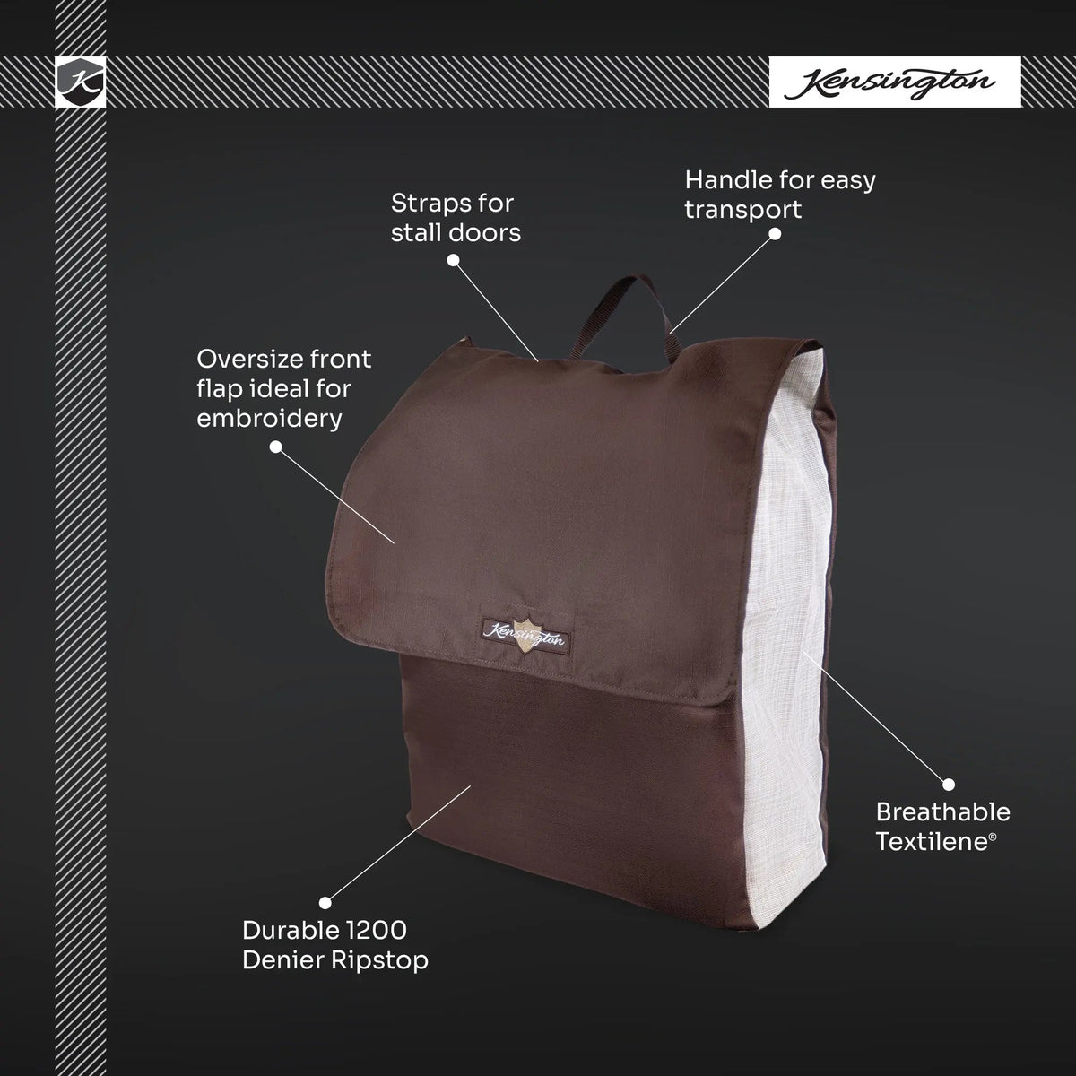 Stall Front Blanket Storage Bag - Durable, Breathable, Fits up to 2 Turnouts
