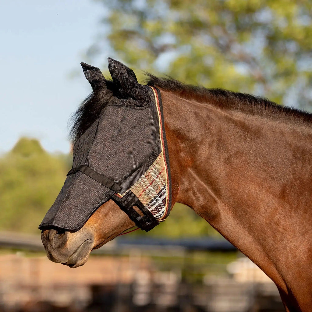 UViator CatchMask Fly Mask with Long Nose, Ears & 90% UV Protection
