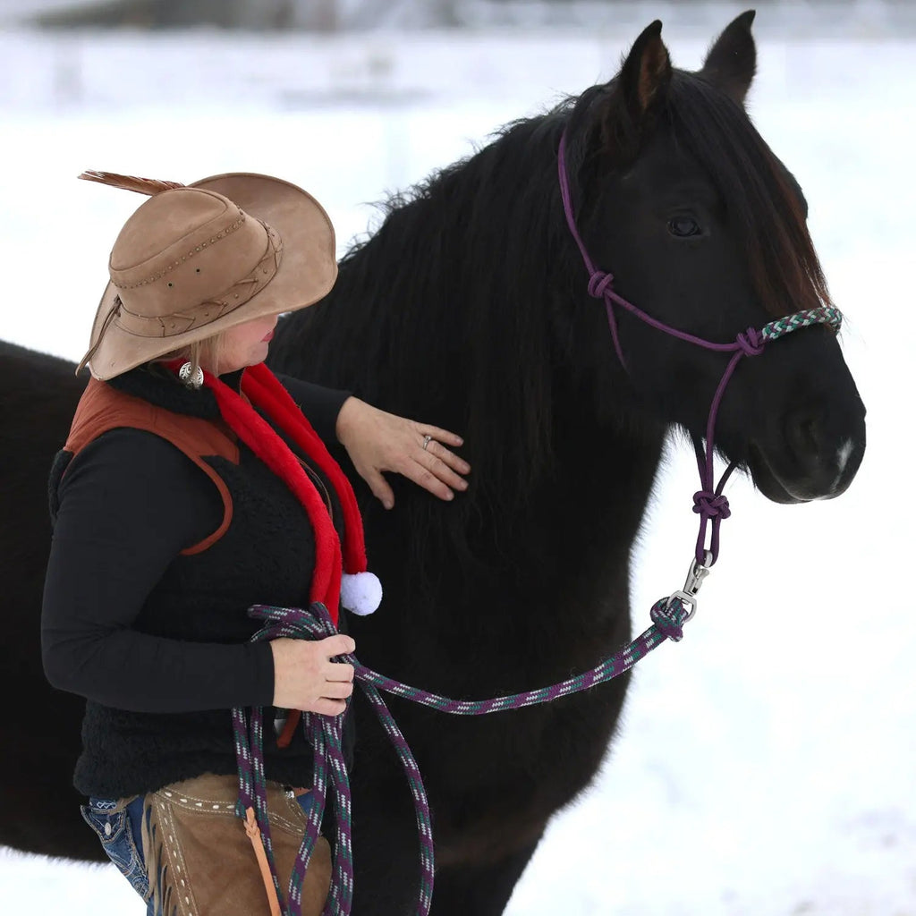 Clinician Training Rope Halter with Braided Nose