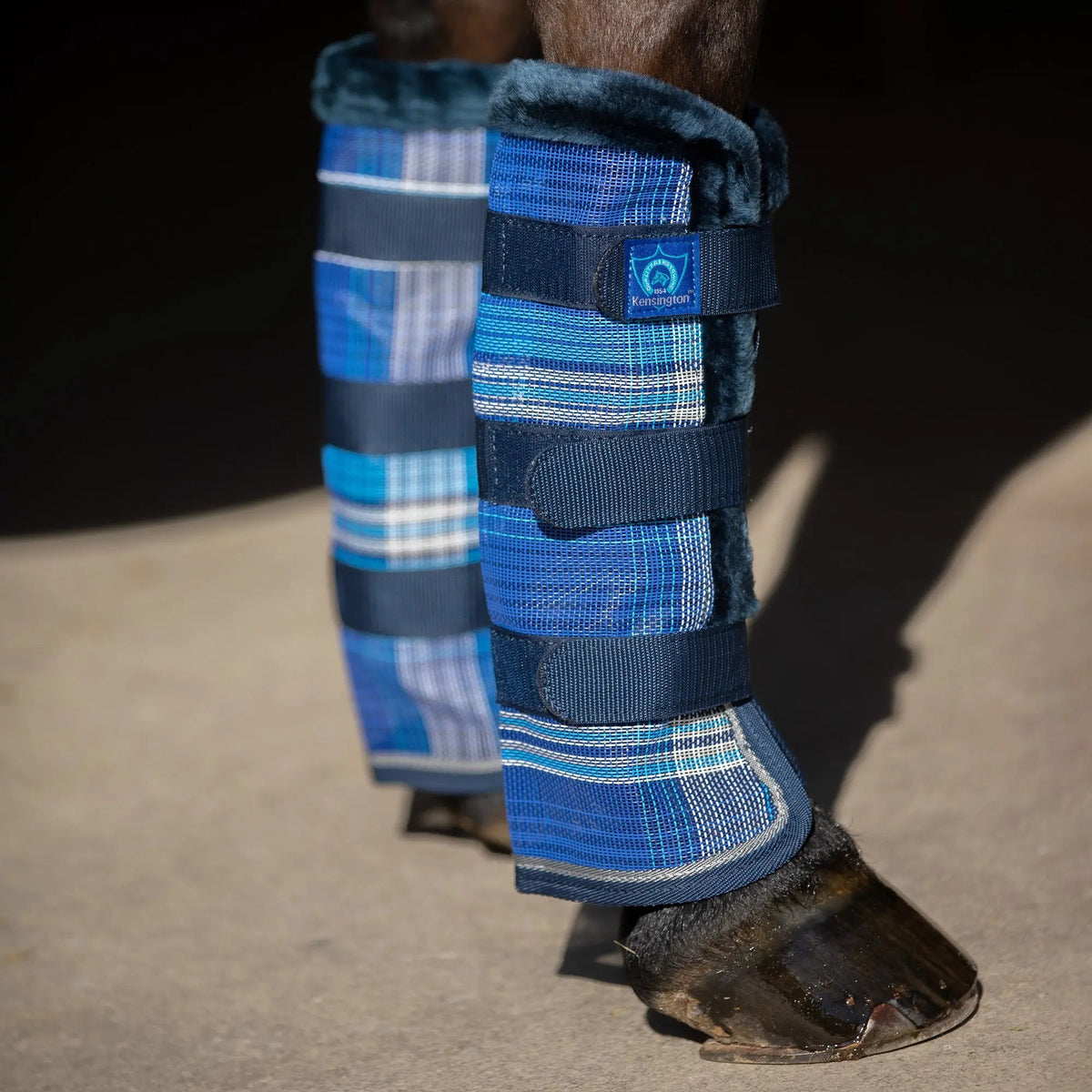 Horse Fly Boots with Fleece Trim - Set of 2 - 73% UV + Fly Protection