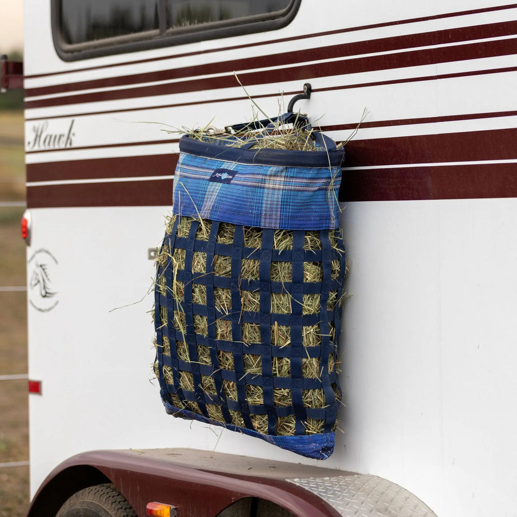 Slow Feed Hay Bag with Easy Load Rim - 2 Flake Capacity