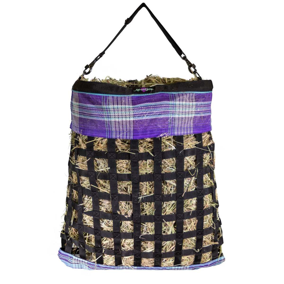 Slow Feed Hay Bag with Easy Load Rim - 2 Flake Capacity