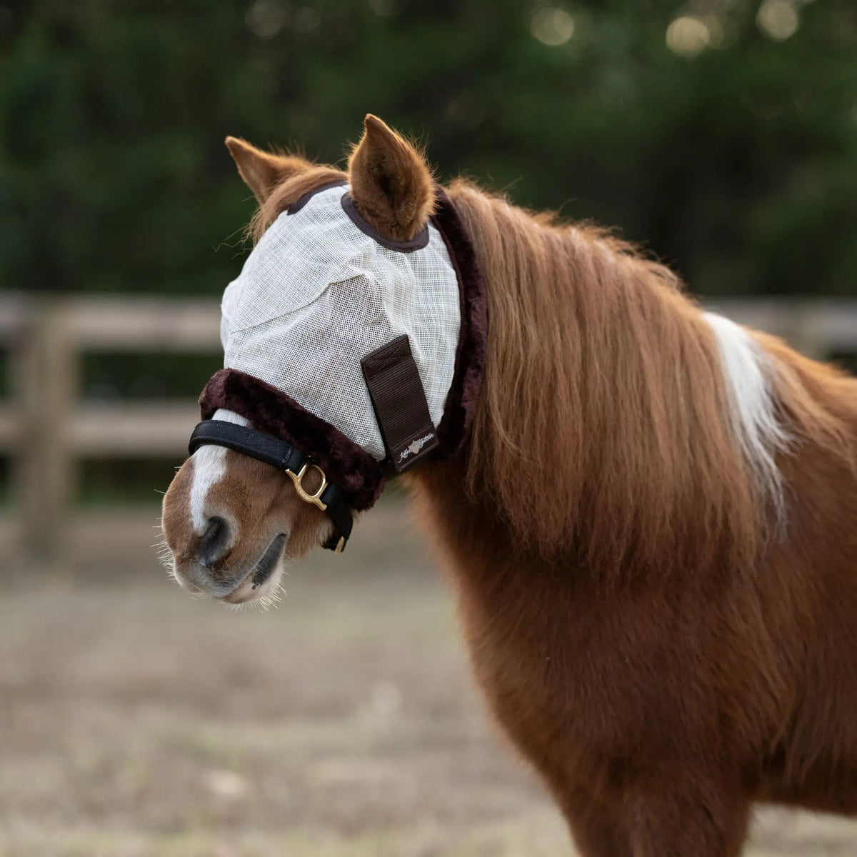 Mini Fly Mask with Fleece Trim - 73% UV Blocking