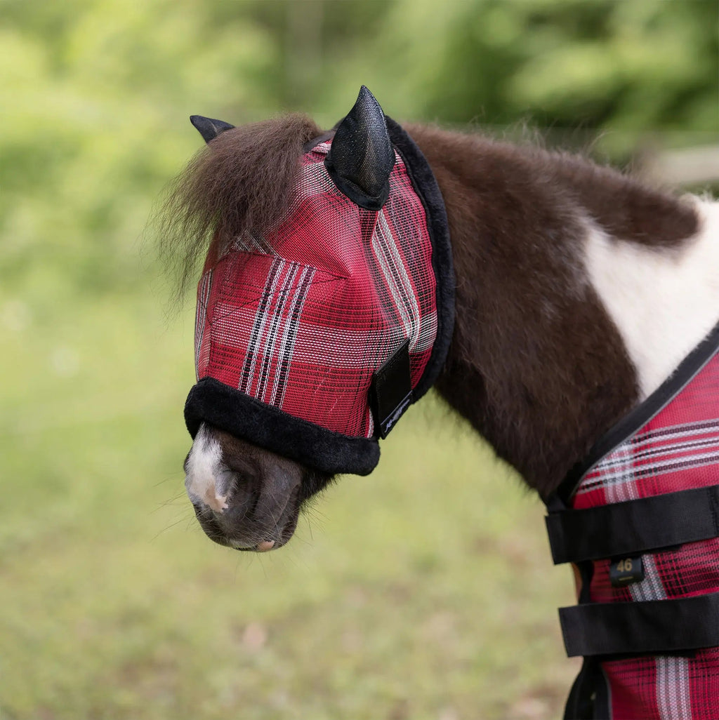 Mini Fly Mask with Fleece Trim & Ears - 73% UV Blocking