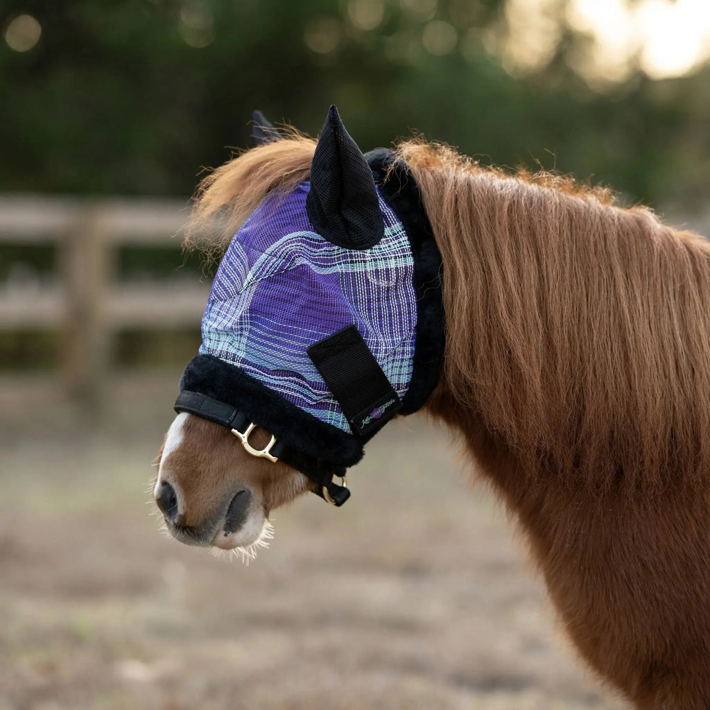 Mini Fly Mask with Fleece Trim & Ears - 73% UV Blocking