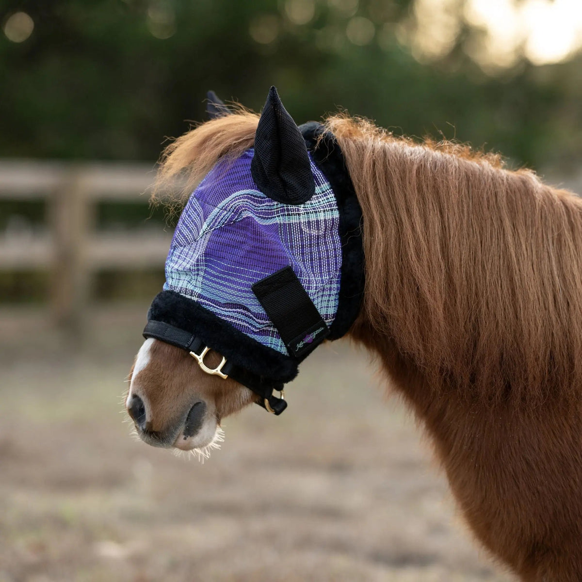 Mini Fly Mask with Fleece Trim & Ears - 73% UV Blocking