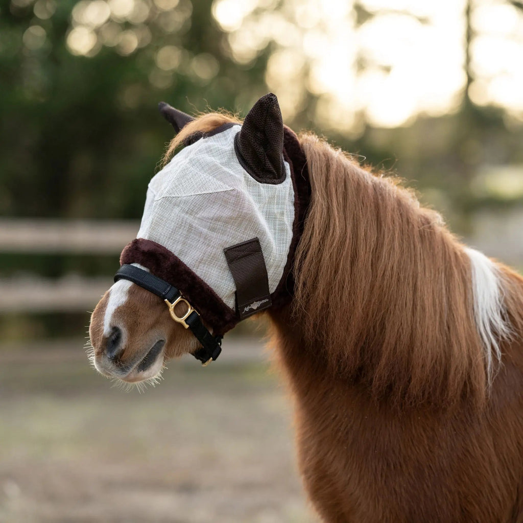 Mini Fly Mask with Fleece Trim & Ears - 73% UV Blocking