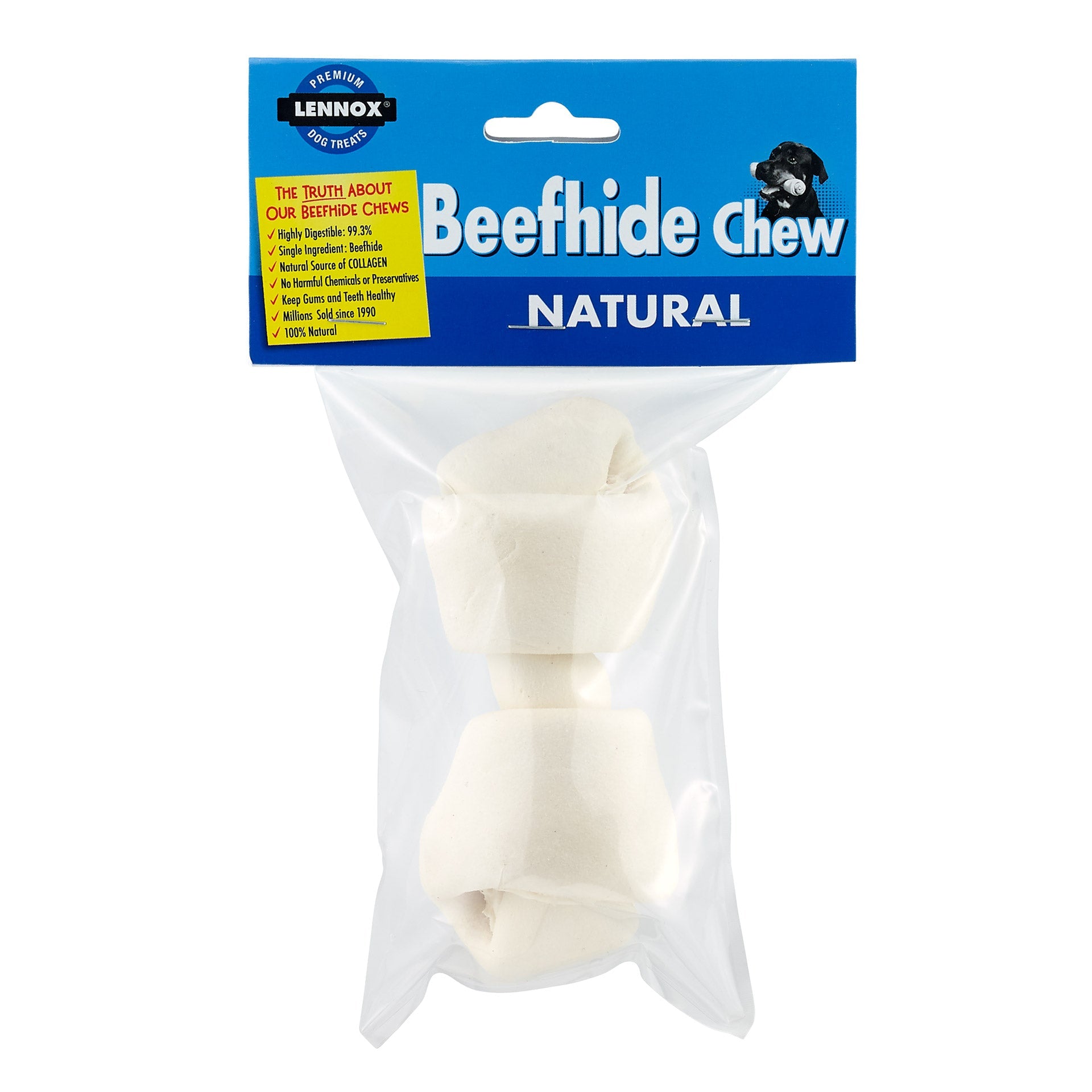 Lennox Premium Knotted White Bone (4-5 inch)