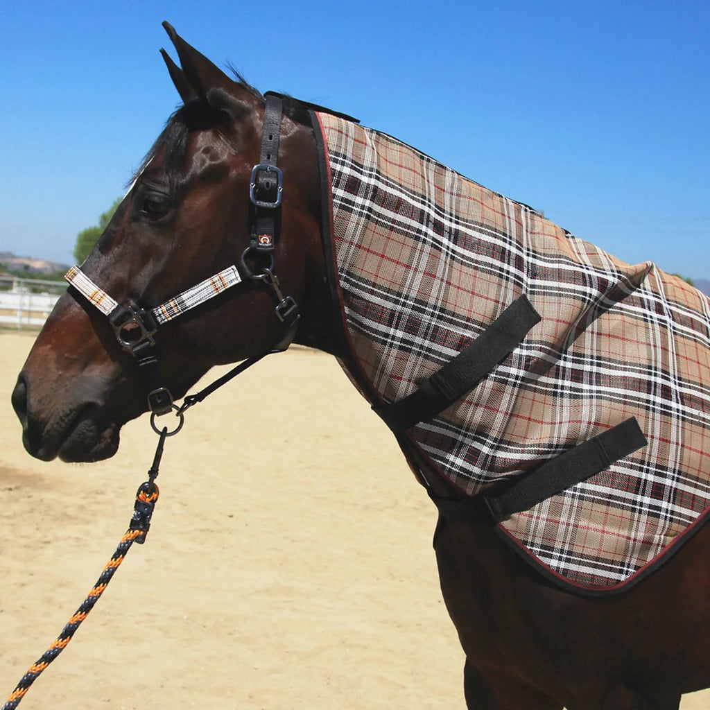 Horse Protective Neck Cover - Pairs with Fly Sheet - 73% UV Blocking