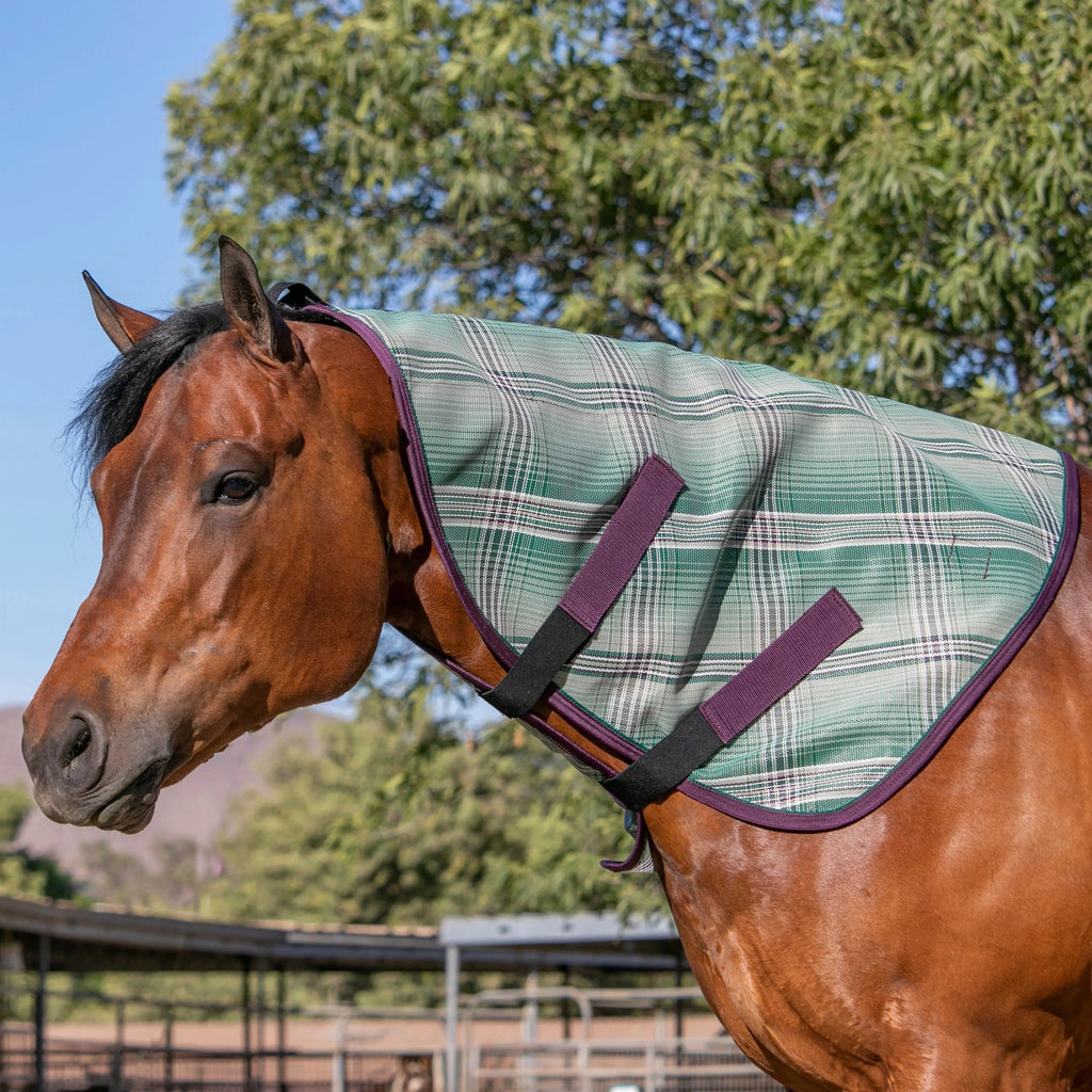Horse Protective Neck Cover - Pairs with Fly Sheet - 73% UV Blocking