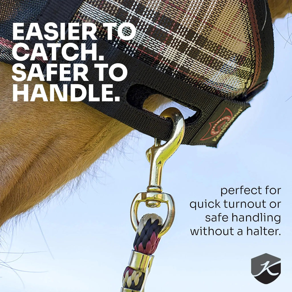 UViator CatchMask Fly Mask with Long Nose, Ears & 90% UV Protection