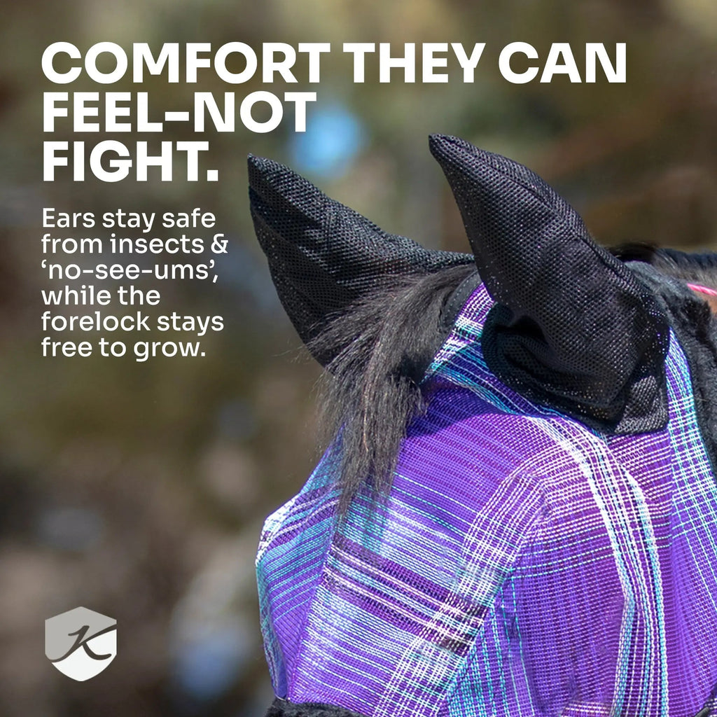 UViator CatchMask Fly Mask with Ears & 90% UV Protection
