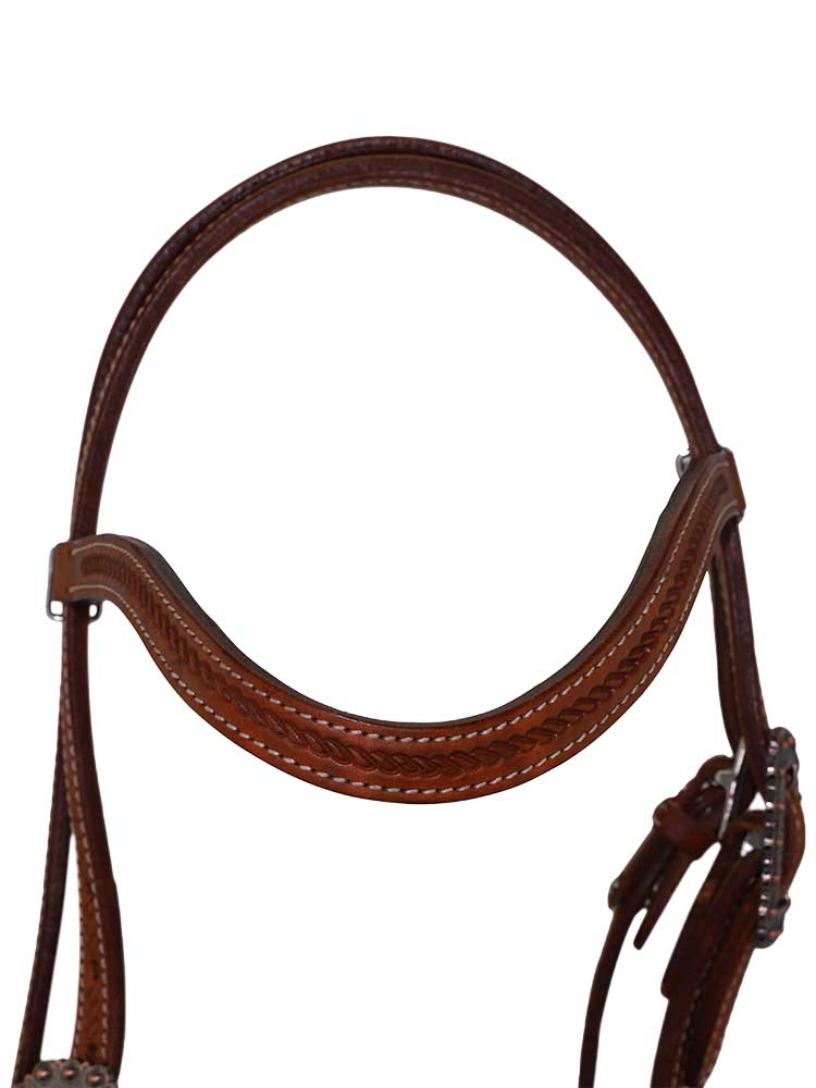 Sedona Chestnut Western Browband Headstall