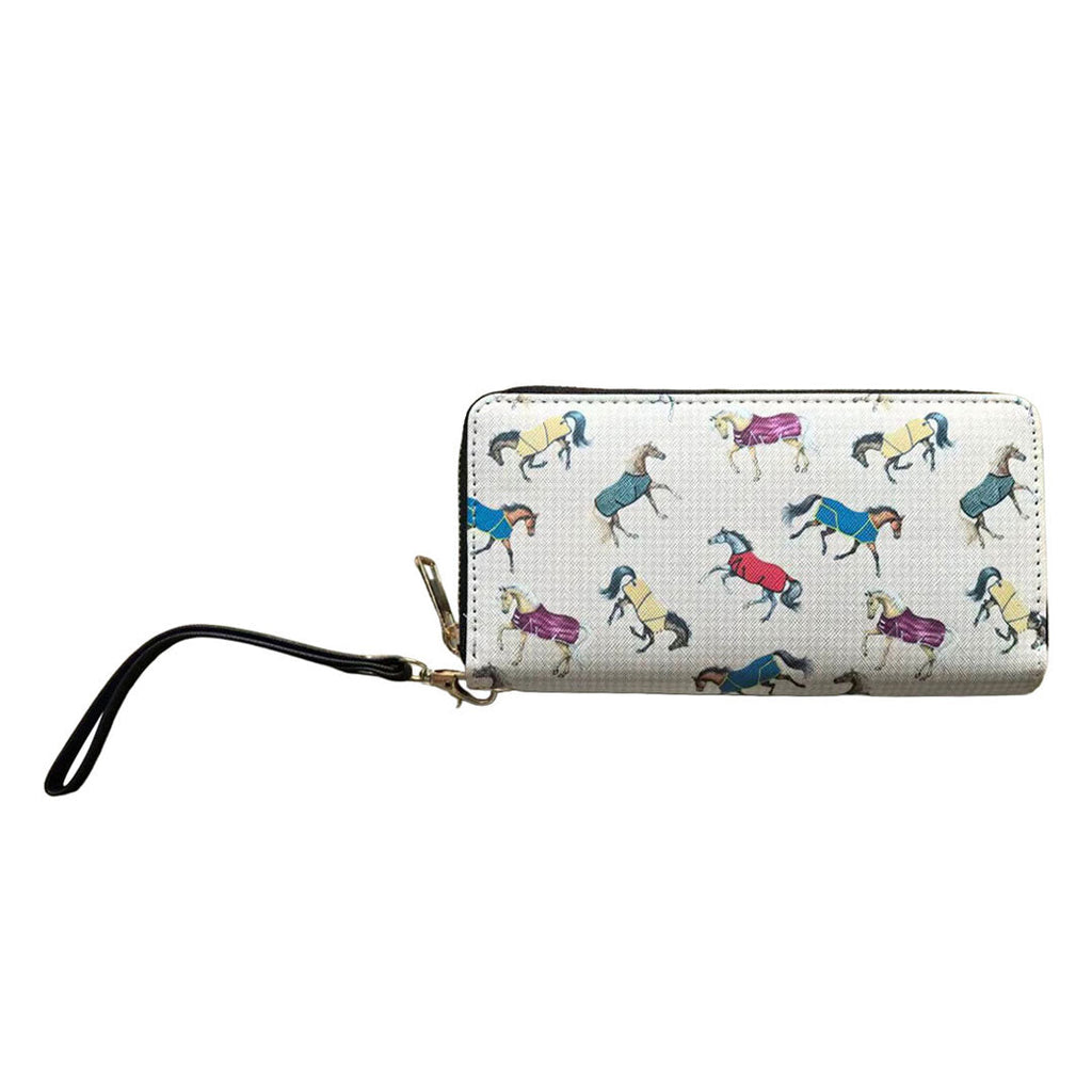 Awst Int'l Lila Horses In Blankets Clutch Wallet