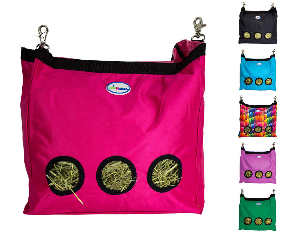 CuteNfuzzy 3-Opening Hay Bag for Rabbits, Guinea Pigs & Chinchillas – Large 15" x 15" x 5"