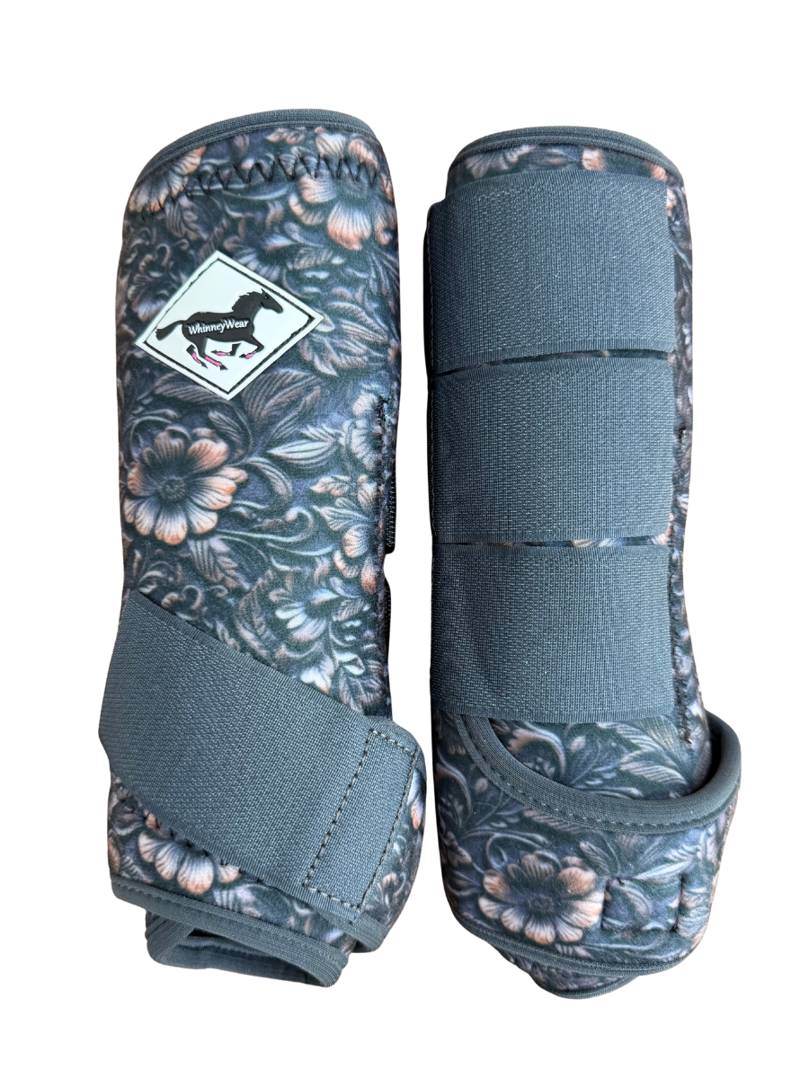 Tooled Leather Protective Sport Boots