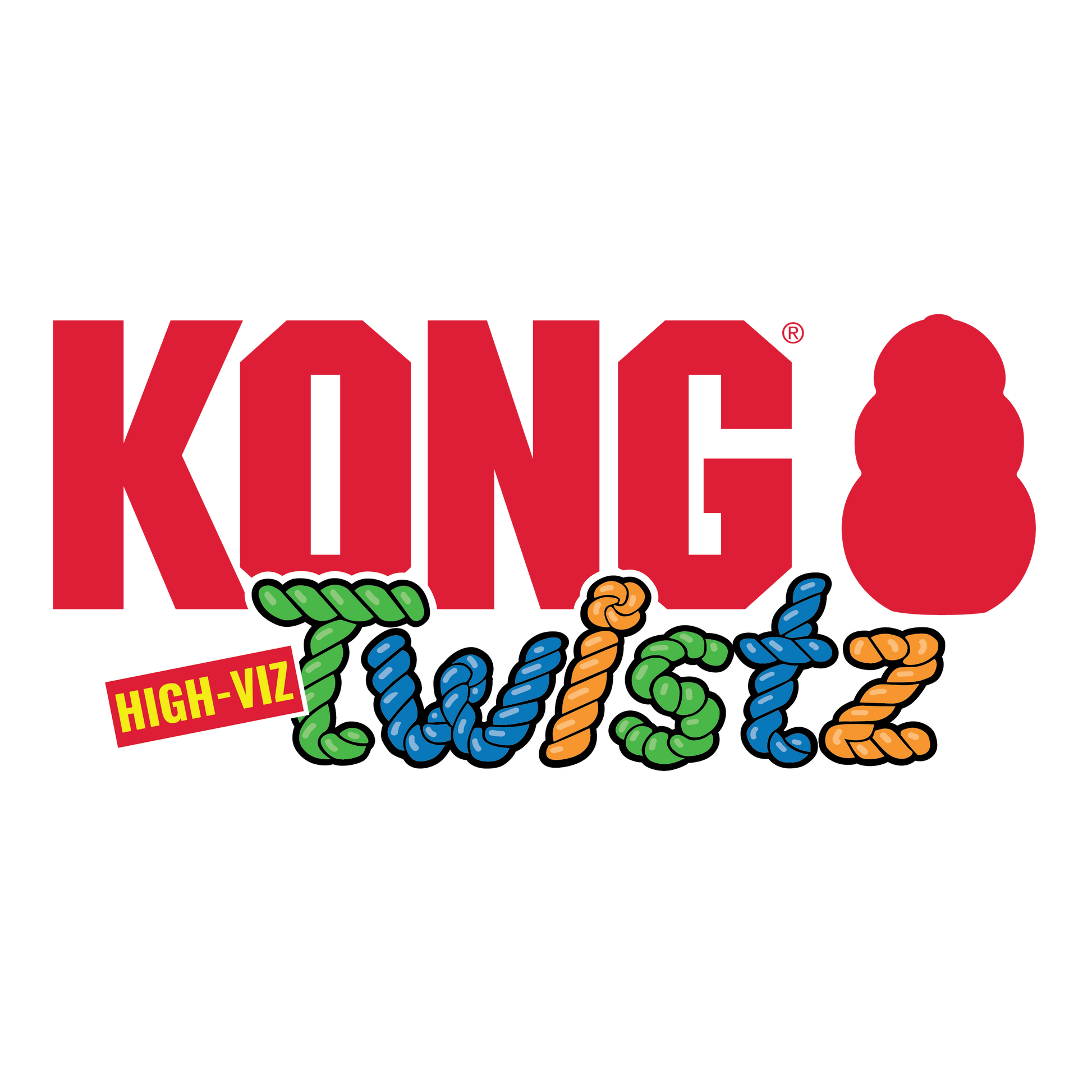 Kong Twistz High-Viz Ball Large