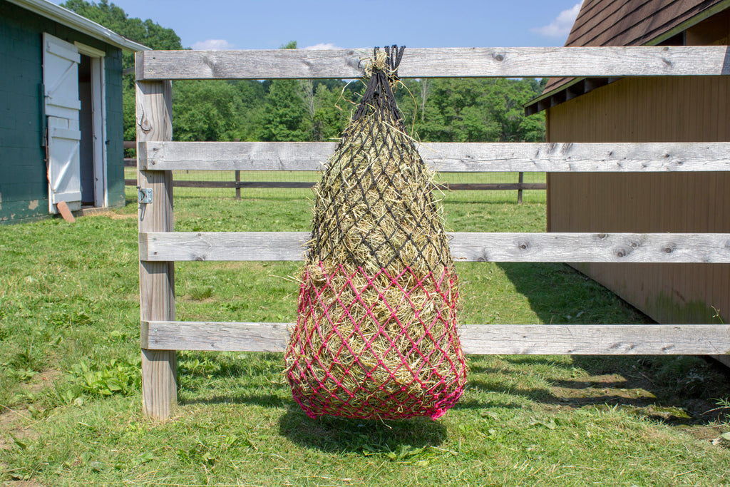 Derby Originals Set of 2 Superior Slow Feed 56" Soft Mesh Hanging Hay Net for Horses