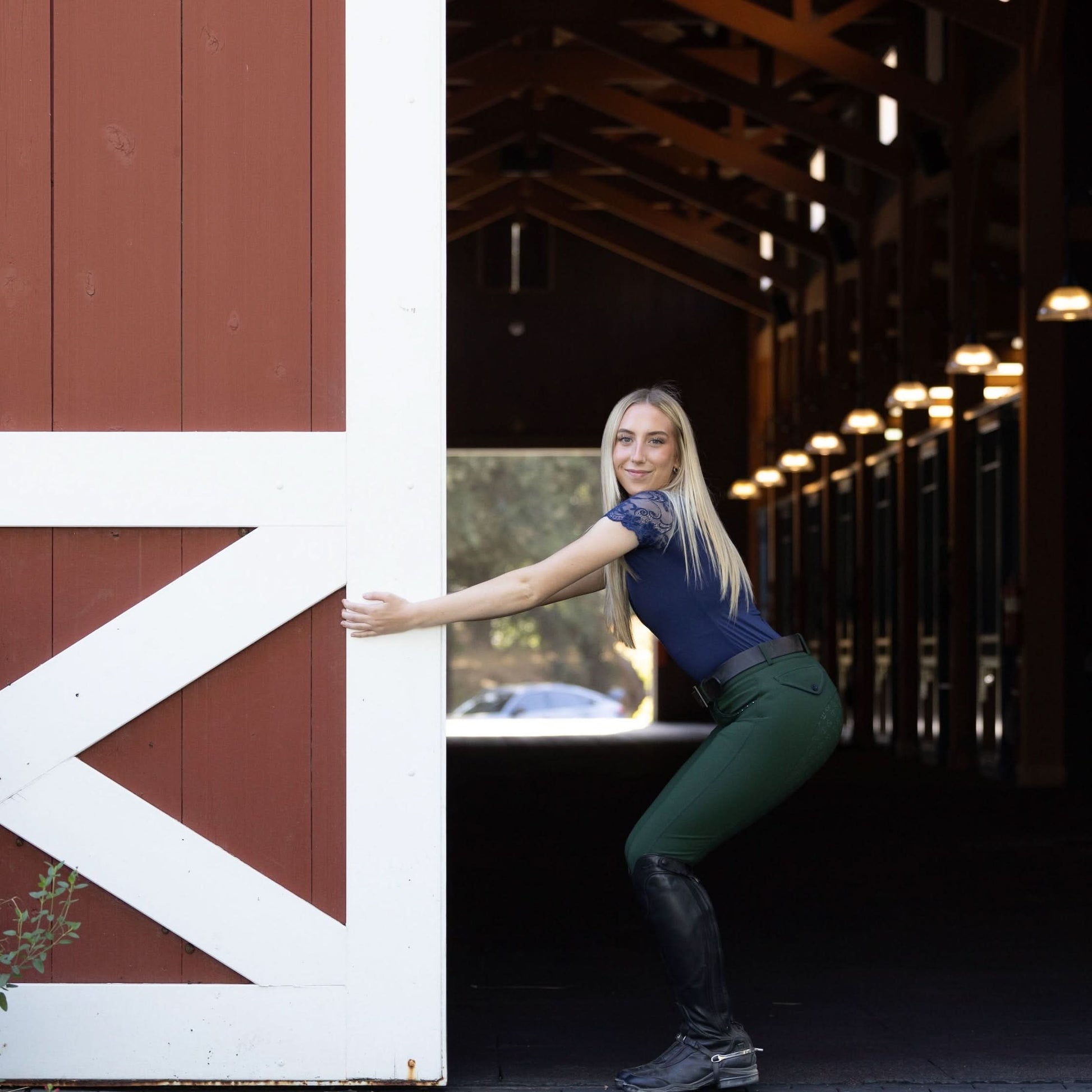 Evolution Full Seat Breeches - Mountain Green