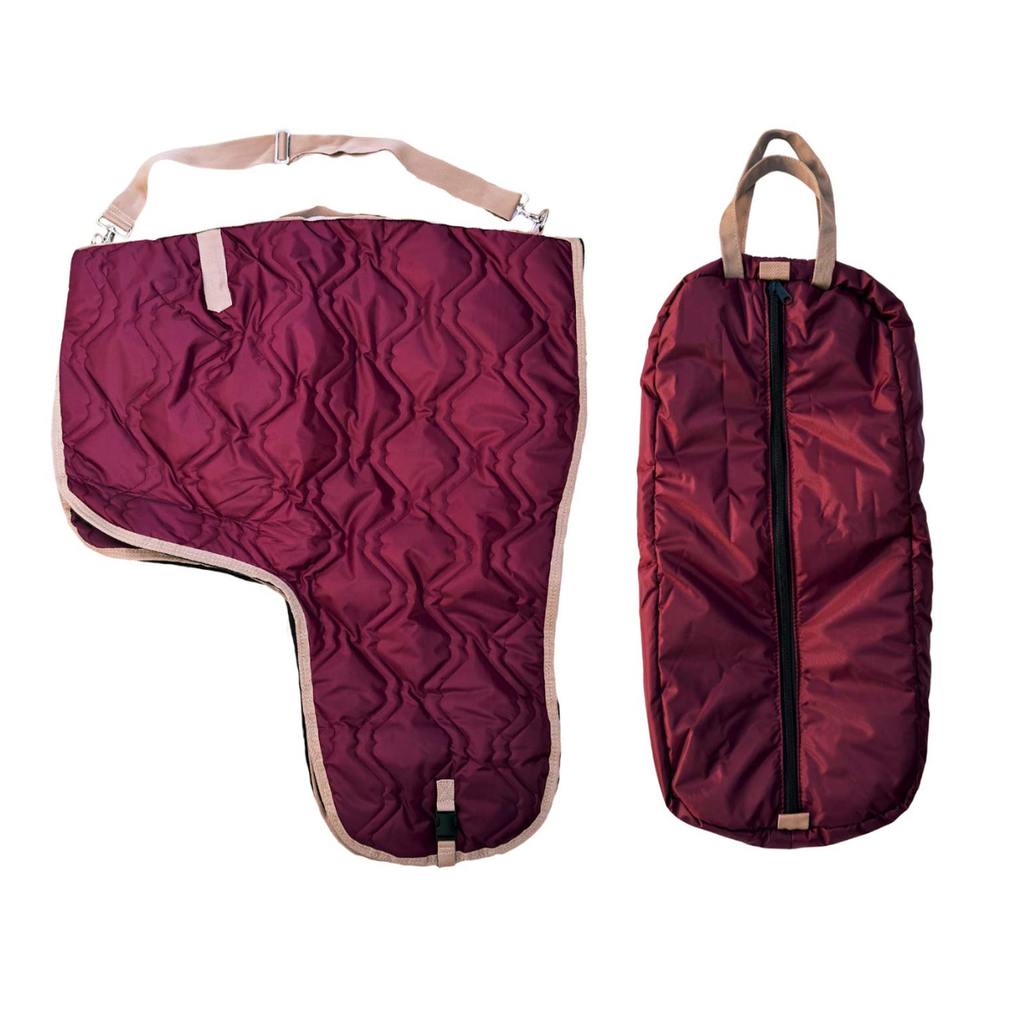 AJ Tack Western Padded Saddle and Bridle Carrier Set