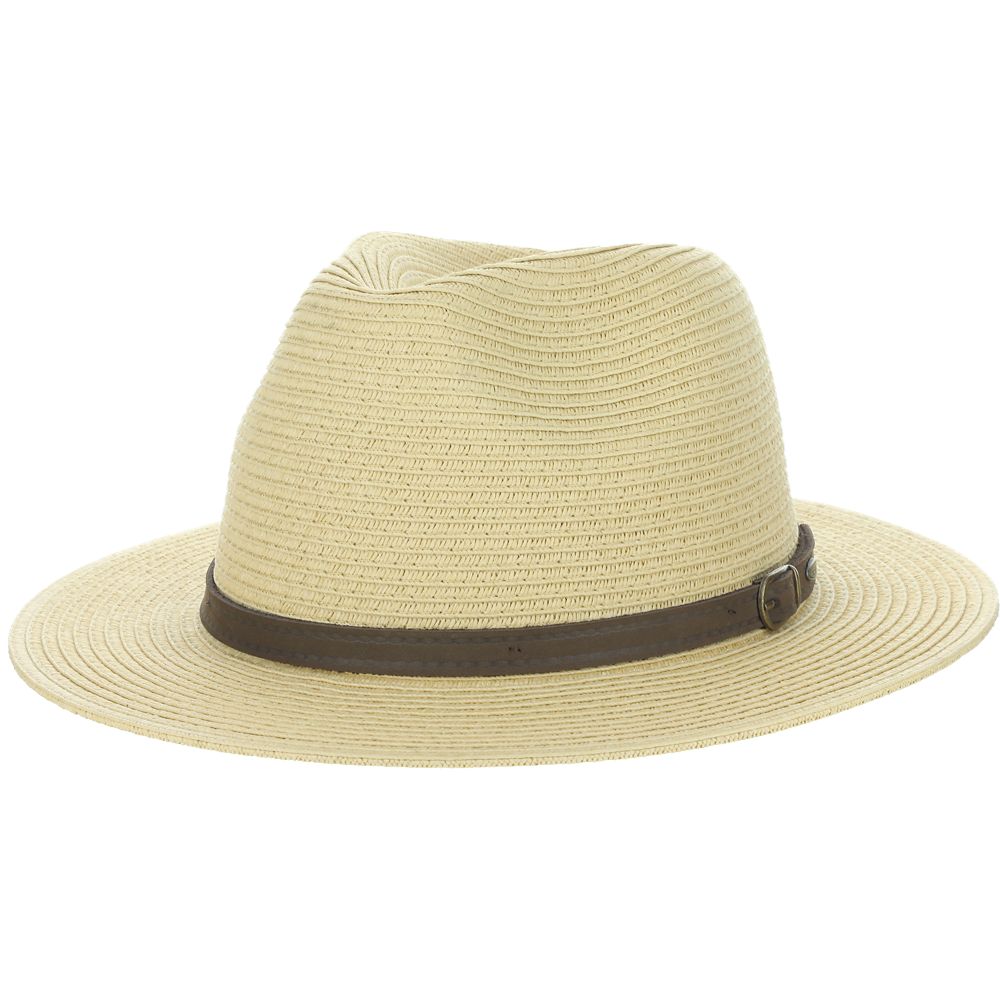 Scala Amazon Safari - UPF 50+ Straw Outback Fedora Hat (Closeout)