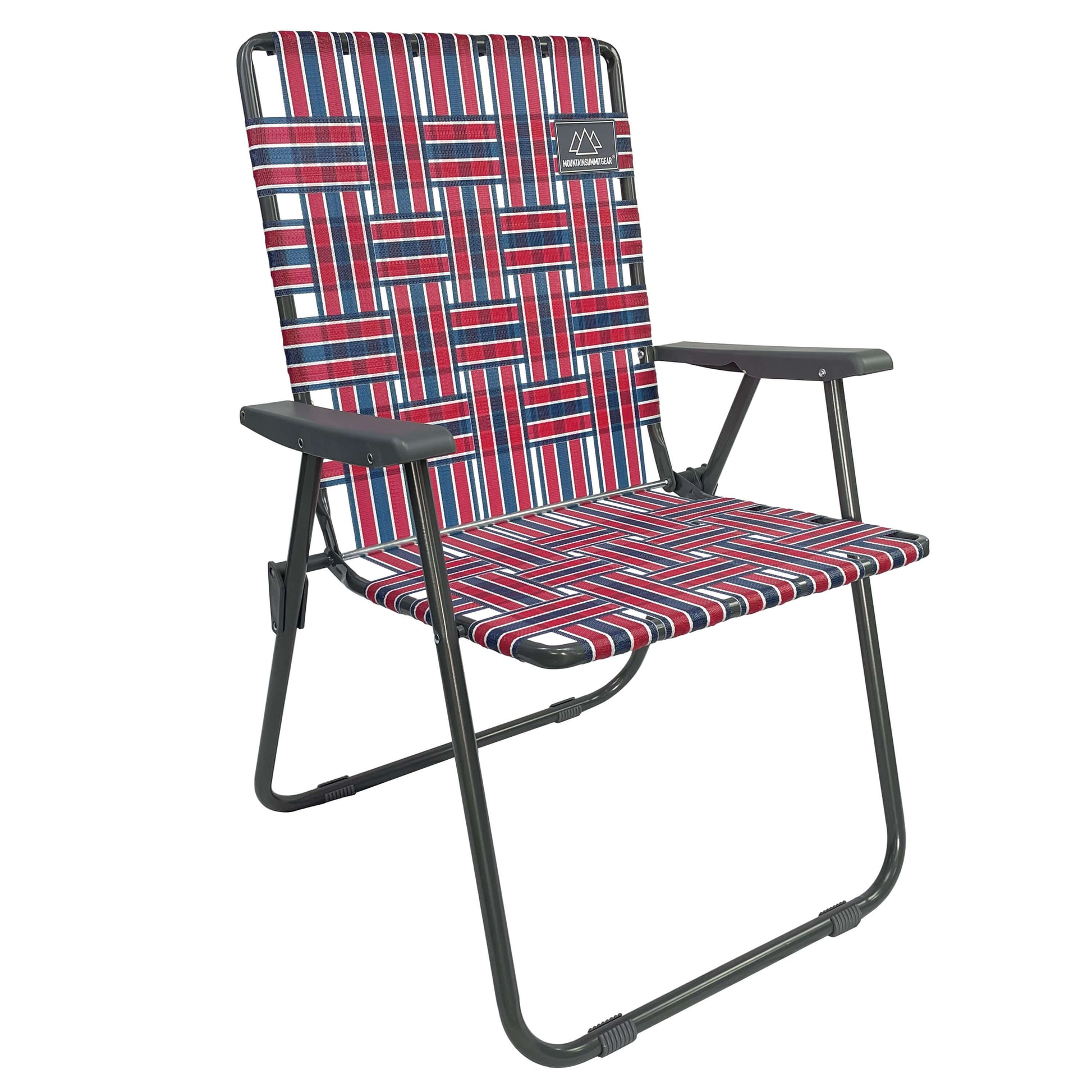 Retro Camp Chair - Red/Blue