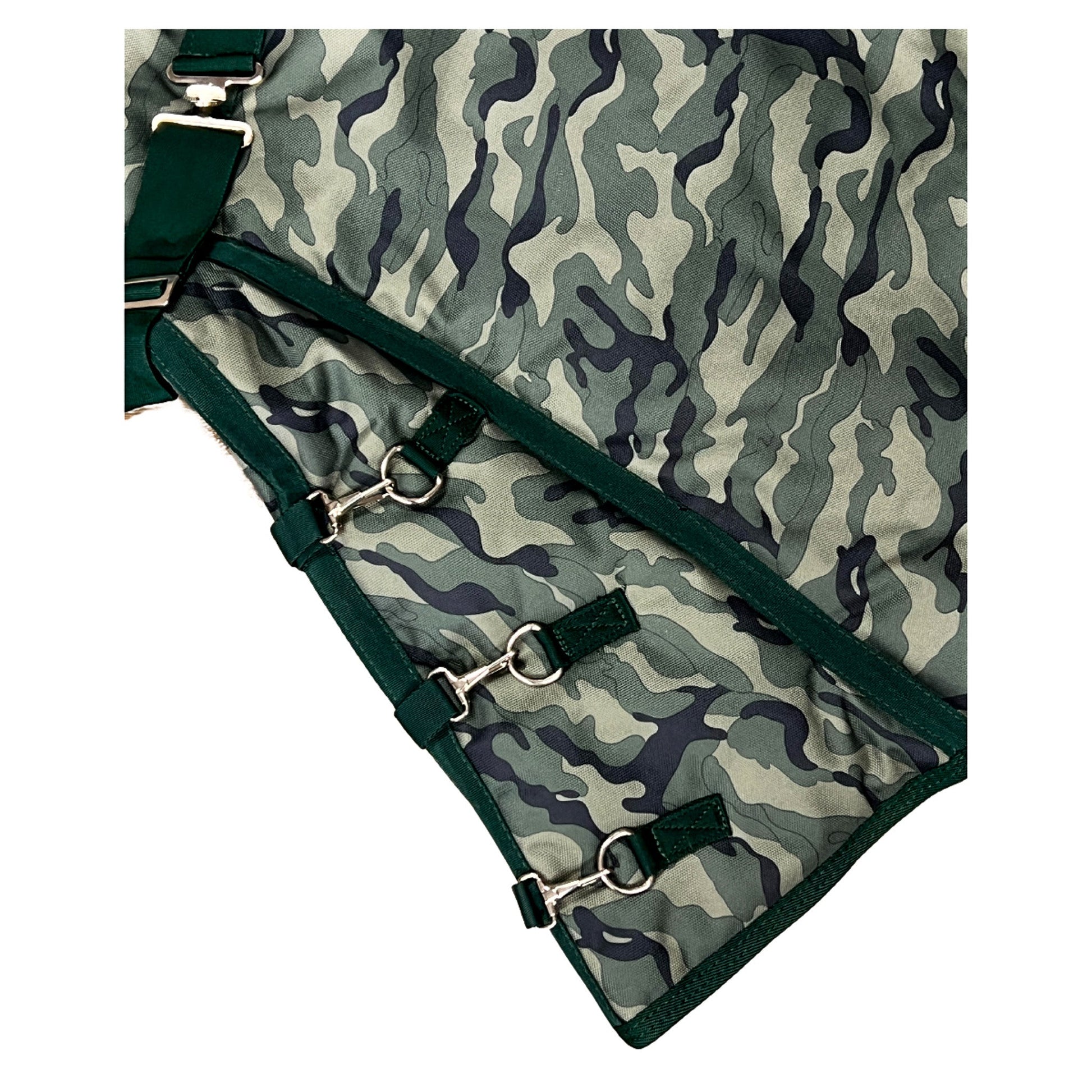 AJ Tack 1200D Waterproof Turnout Horse Blanket with Hood - Camouflage