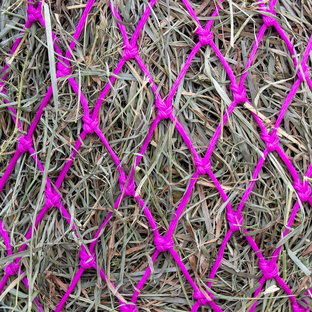 Derby Originals Ultra Slow Feed 1.5"x1.5" Hole 42" Hanging Hay Net for Horses and Livestock