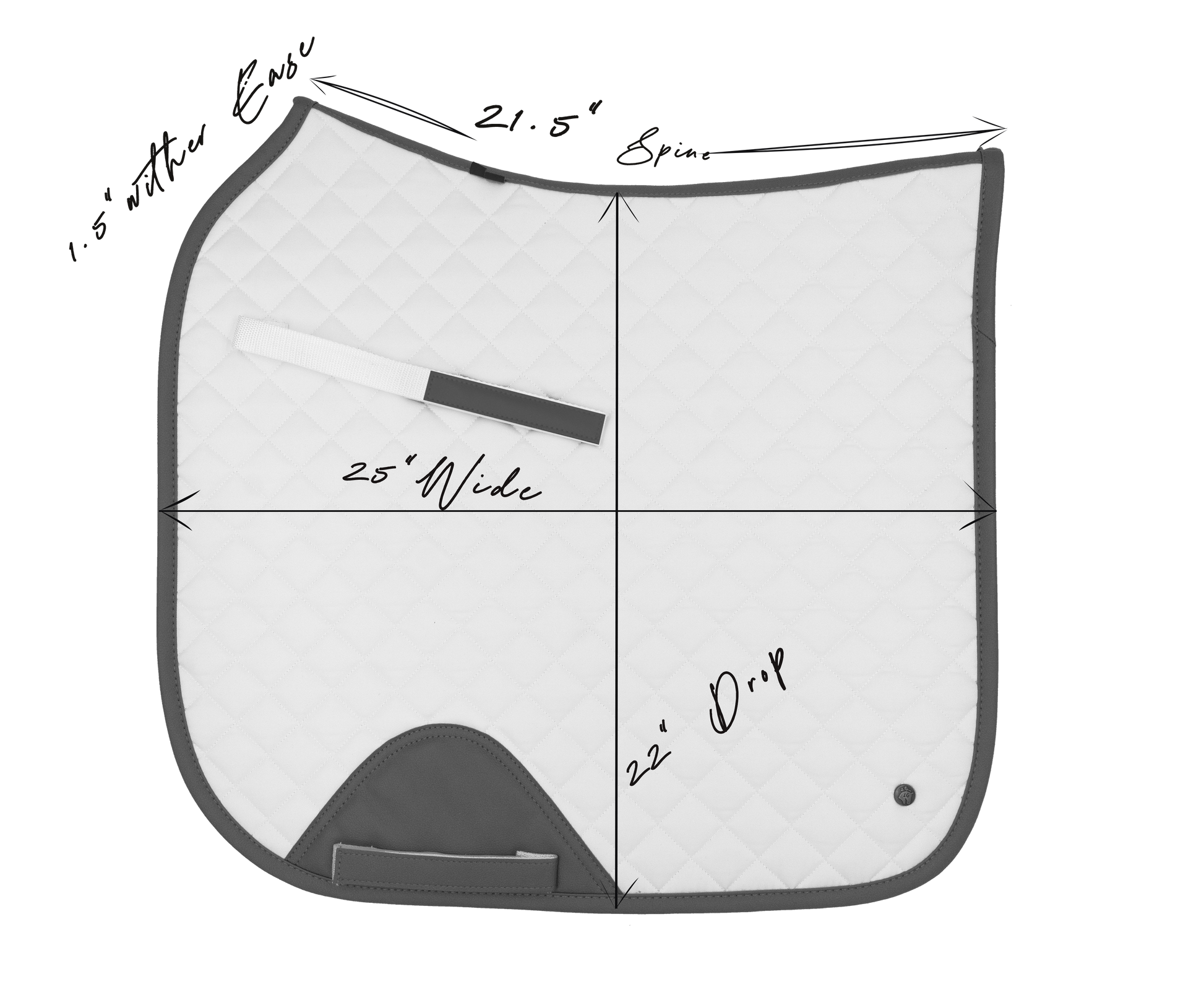 Dressage Pad, Black & Gold Leaf - End of season
