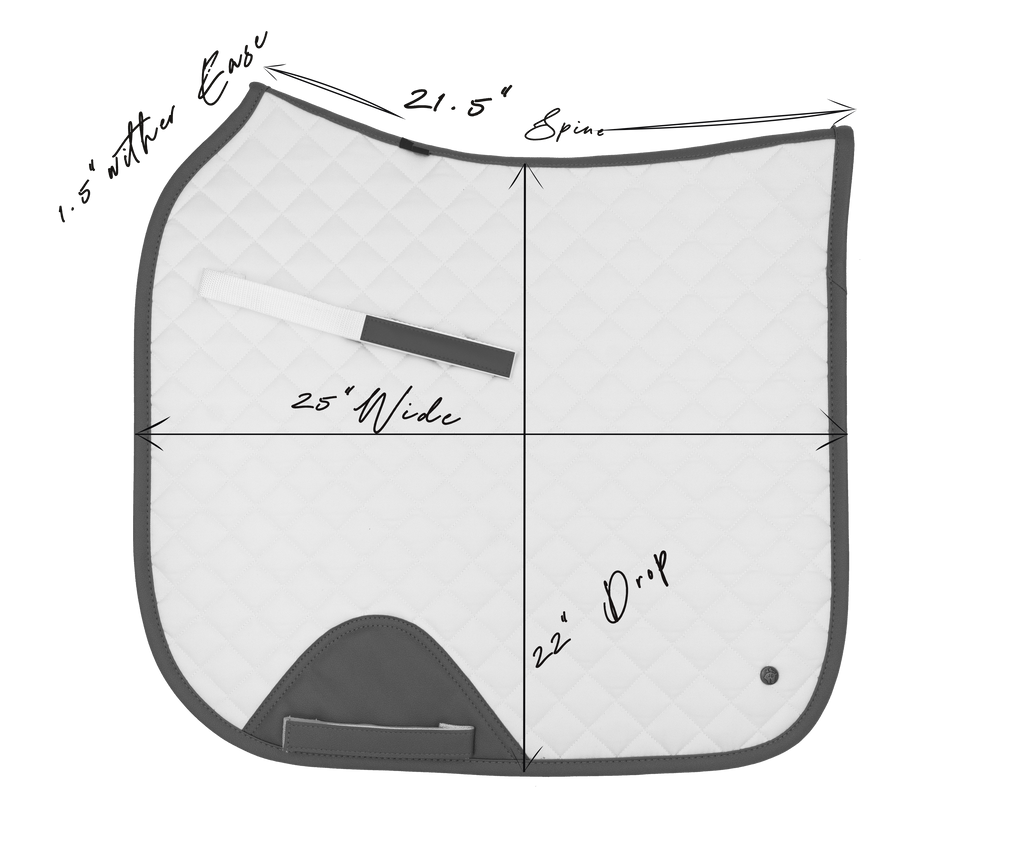 Dressage Pad, Pearl & Cognac